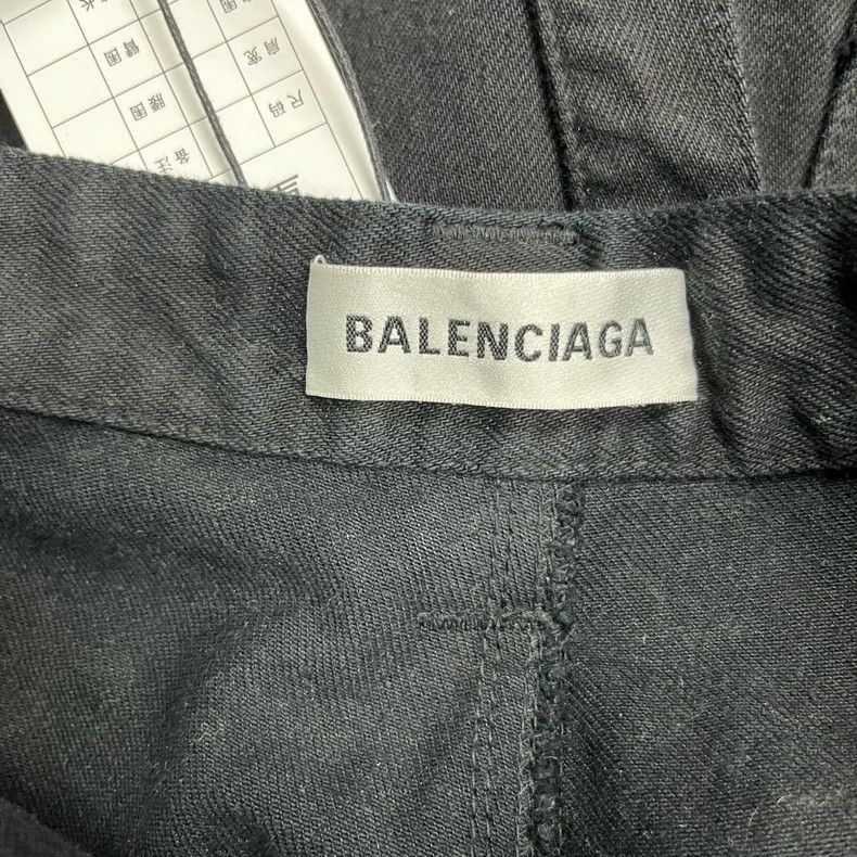 Balenciaga Balenciaga Black Denim Skirt with Metal Details-2506 Size US 38 / EU 54 - 3 Thumbnail