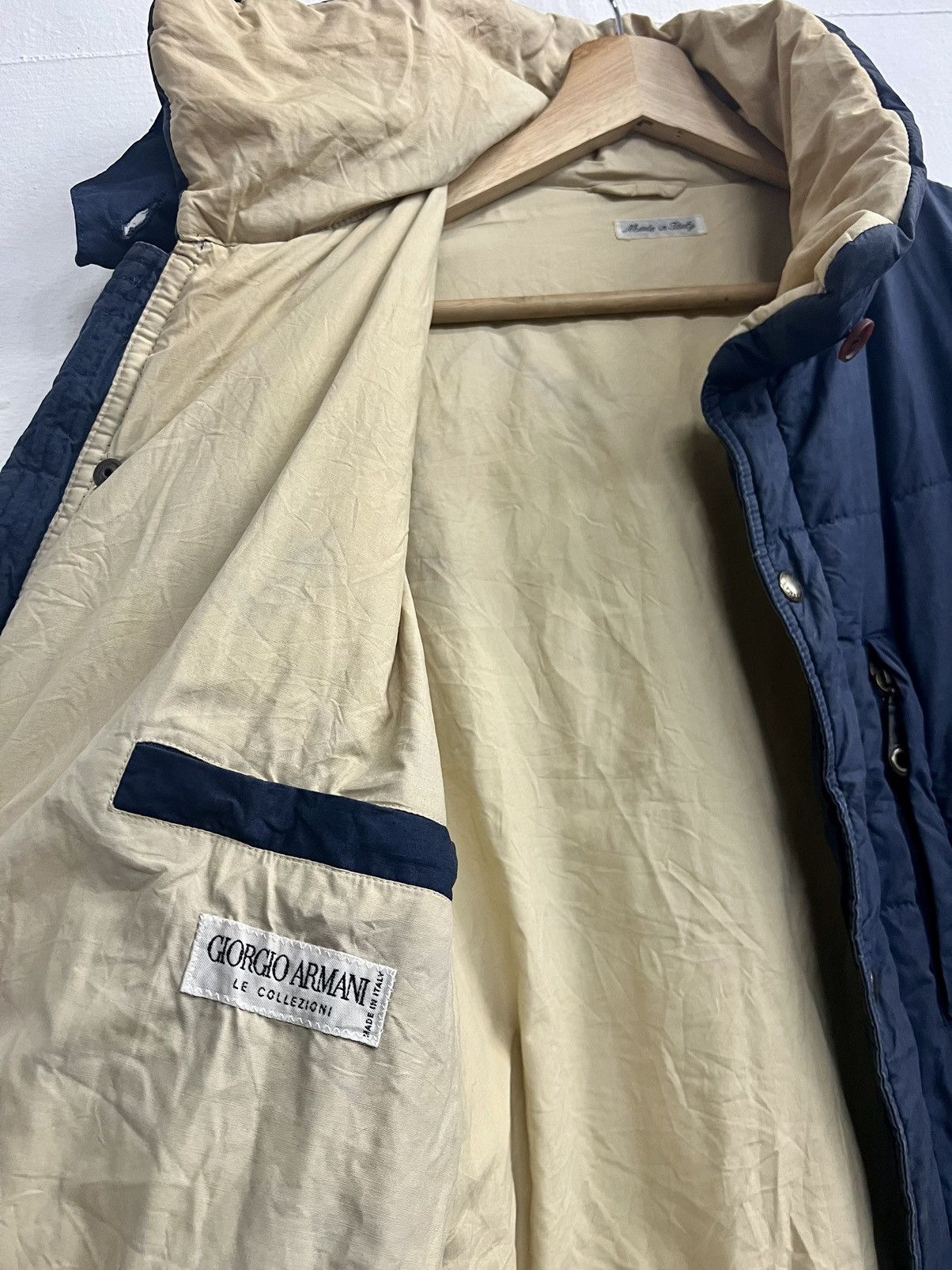 Giorgio Armani Rare 🔥 Vintage 80s Giorgio Armani Cotton Down Jacket Size US L / EU 52-54 / 3 - 14 Thumbnail
