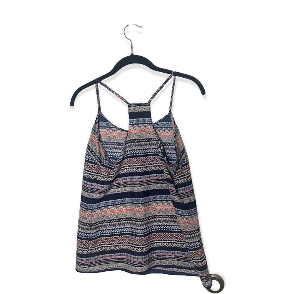 J.Crew J.Crew Women’s Size 4 Blue Patterned Striped Tank Top Adjust Size S / US 4 / IT 40 - 2 Thumbnail