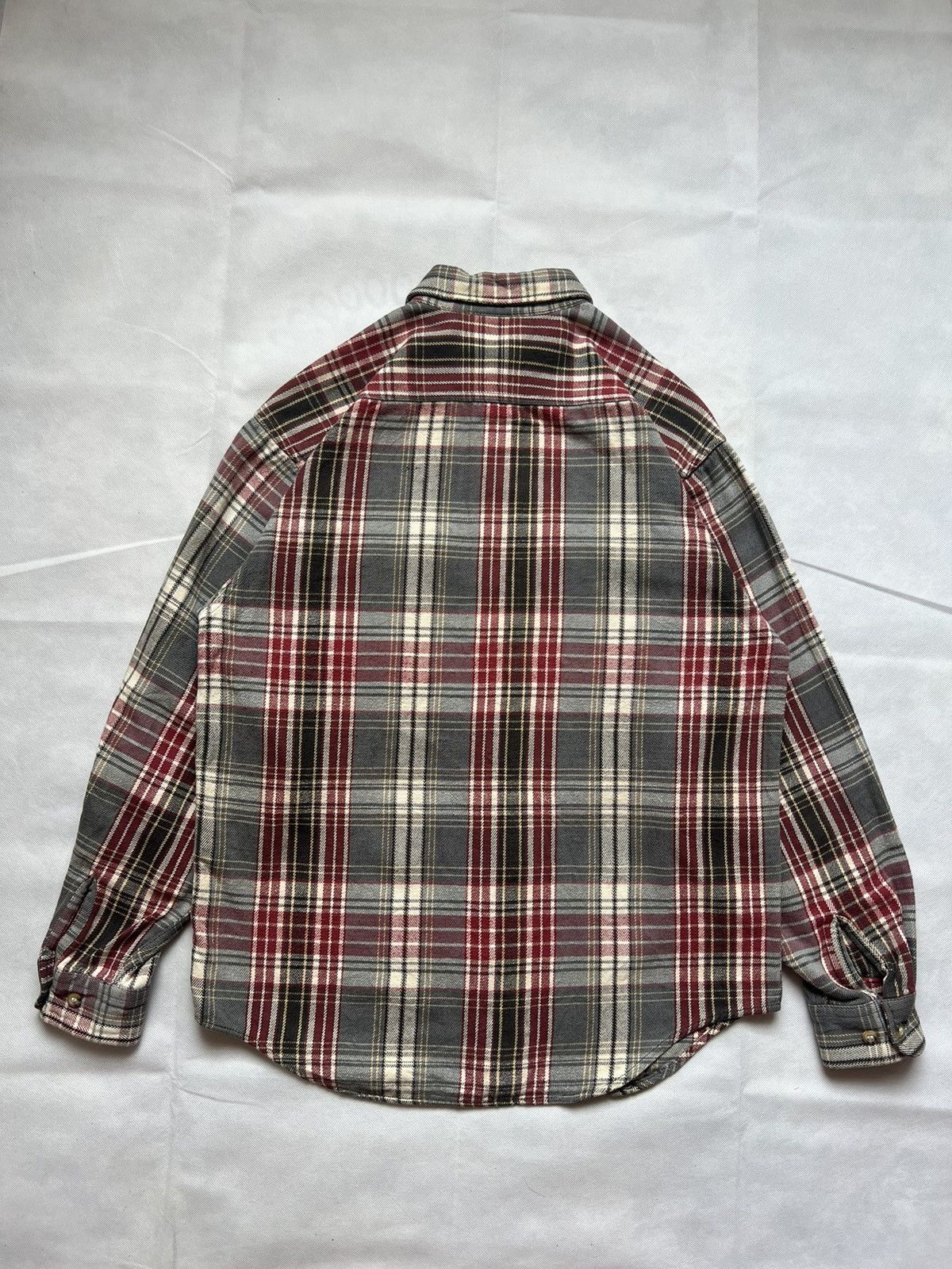 Flannel Vintage Wrangler Trail Plaid Red Checkered Flannel Shirt Size US M / EU 48-50 / 2 - 5 Thumbnail