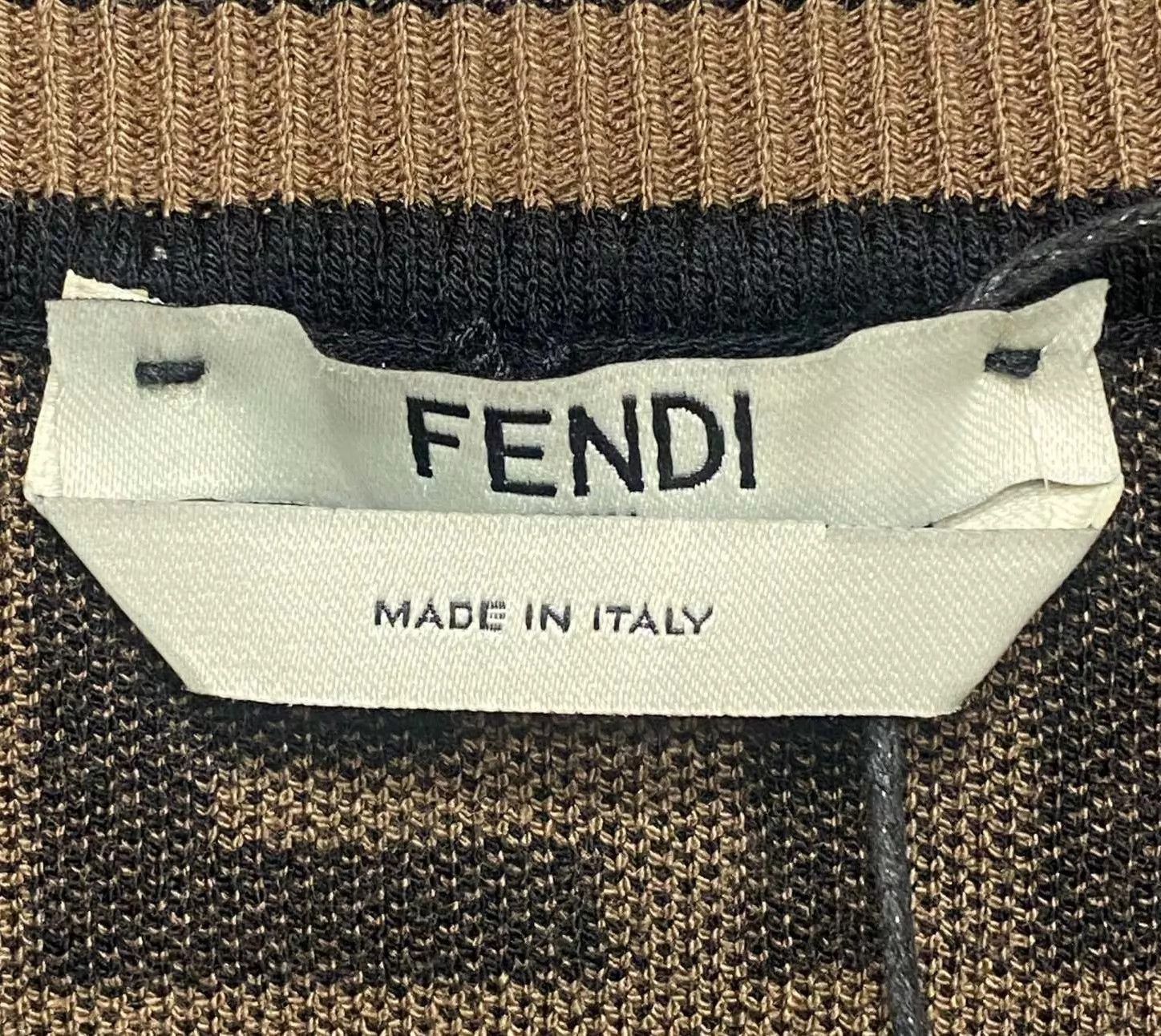 Fendi FENDI FF Monogram AOP Knit Top Size 40 Size S / US 4 / IT 40 - 4 Thumbnail