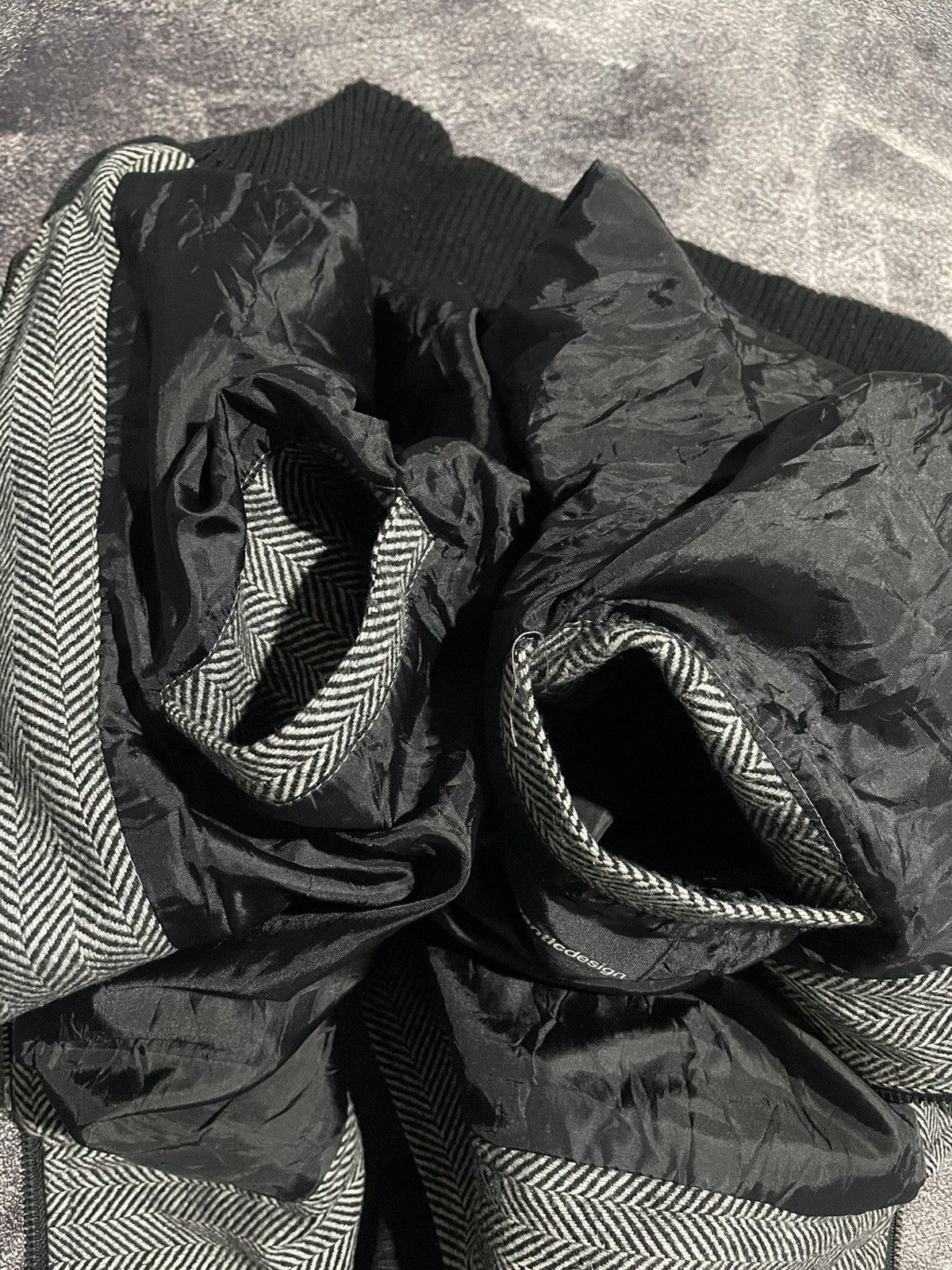 semanticdesign Semanticdesign Double Zipper Wool Jacket Vkei Style Size US L / EU 52-54 / 3 - 15 Thumbnail