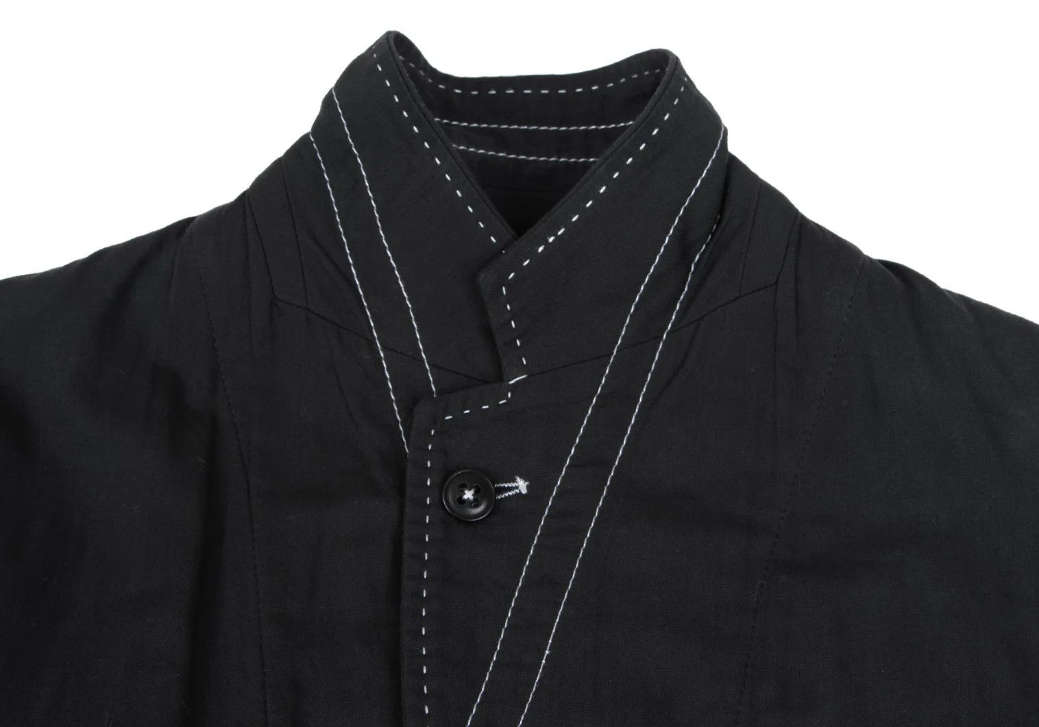 Ann Demeulemeester Cotton Stitch Design Jacket in Black, Size XS Size US XXS / EU 40 - 5 Thumbnail