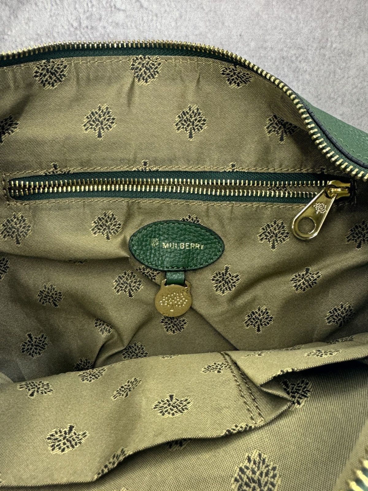 Mulberry Mulberry Daria Green Leather Hobo Bag Size ONE SIZE - 4 Thumbnail