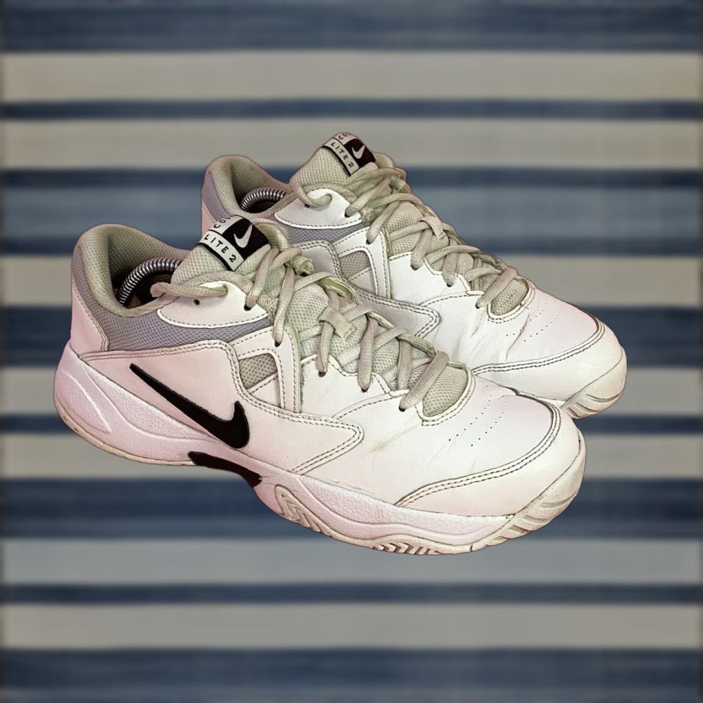 Nike Nike Court Lite 2 AR8838-100 White Shoes Lace Up Low Top Womens Size 9.5 Casual Running Sneakers Size L / US 10 / IT 46 - 1 Thumbnail