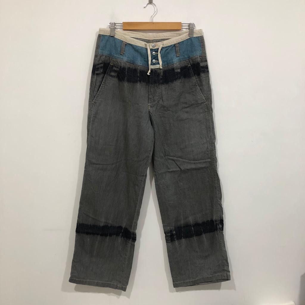 Pantalon 7/8 Retroussé Tricolore Marithé + François Girbaud - Taille 44 (W34) - Neuf Sans étiquettes