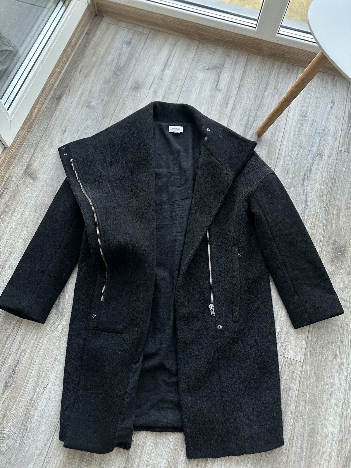 Helmut Lang HELMUT LANG Alpaca Coat Pea Jacket Double Breasted 90s Size US S / EU 44-46 / 1 - 9 Thumbnail
