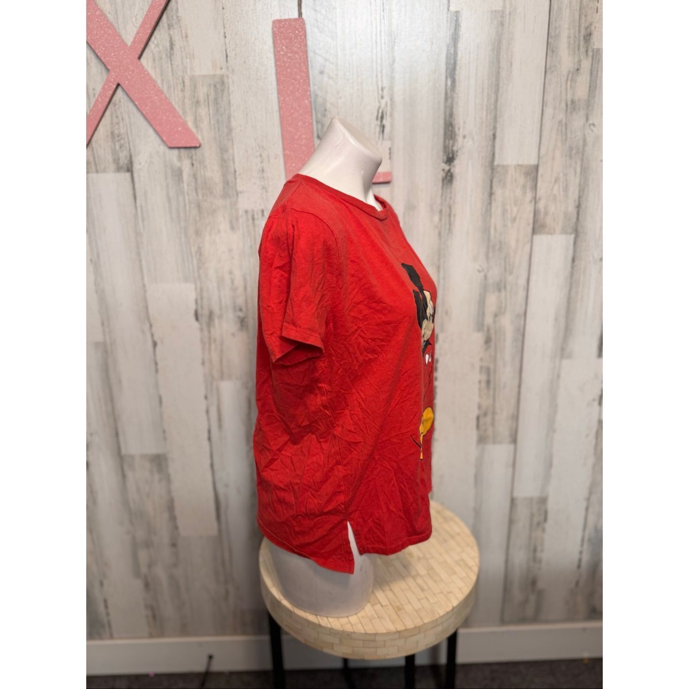 Disney Disney Mickey Mouse Graphic T-Shirt Women’s XL Red Classic C Size XL / US 12-14 / IT 48-50 - 5 Thumbnail