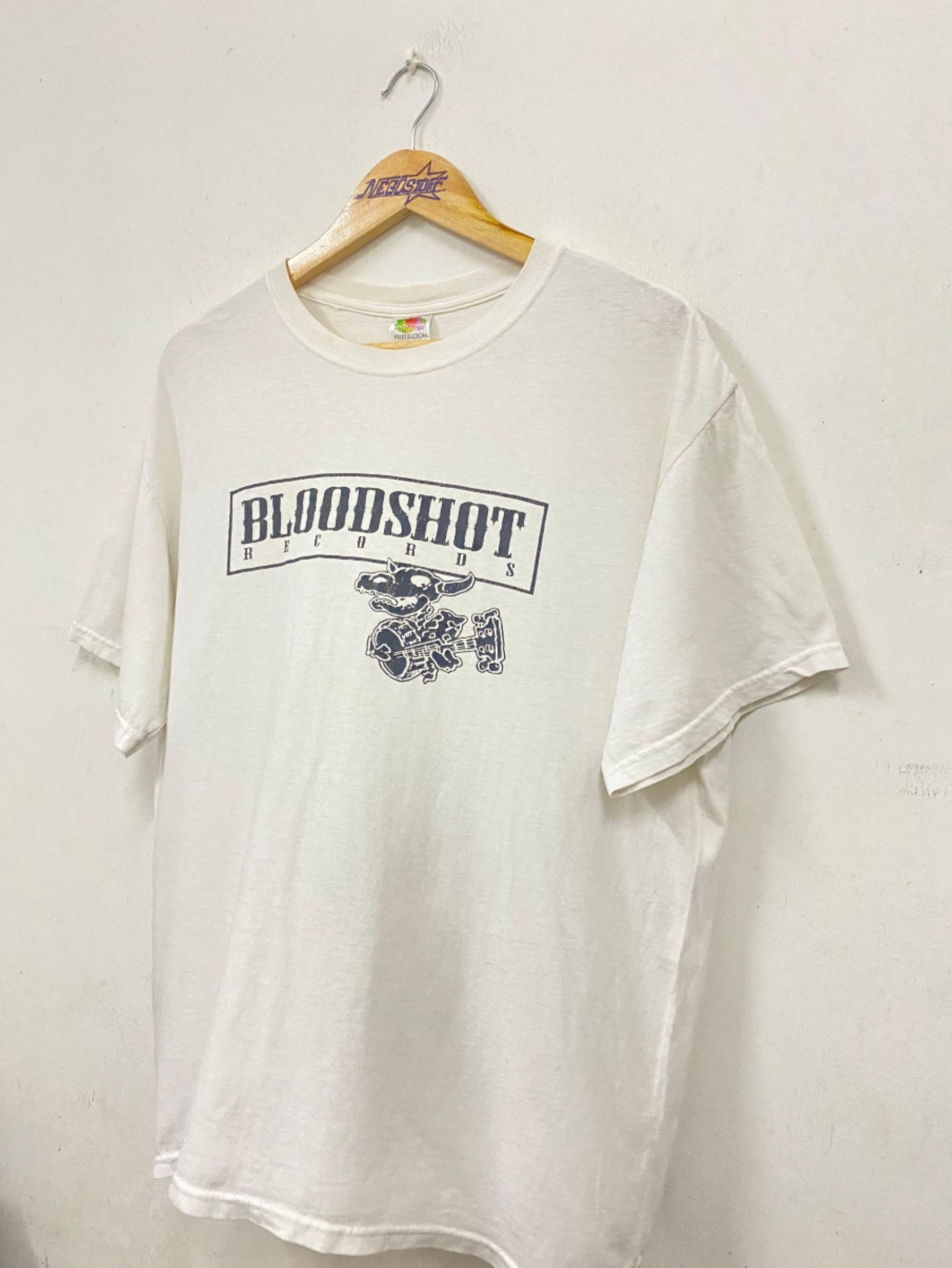 Vintage Vintage 90s Bloodshot Records promo t shirt Size US L / EU 52-54 / 3 - 3 Thumbnail