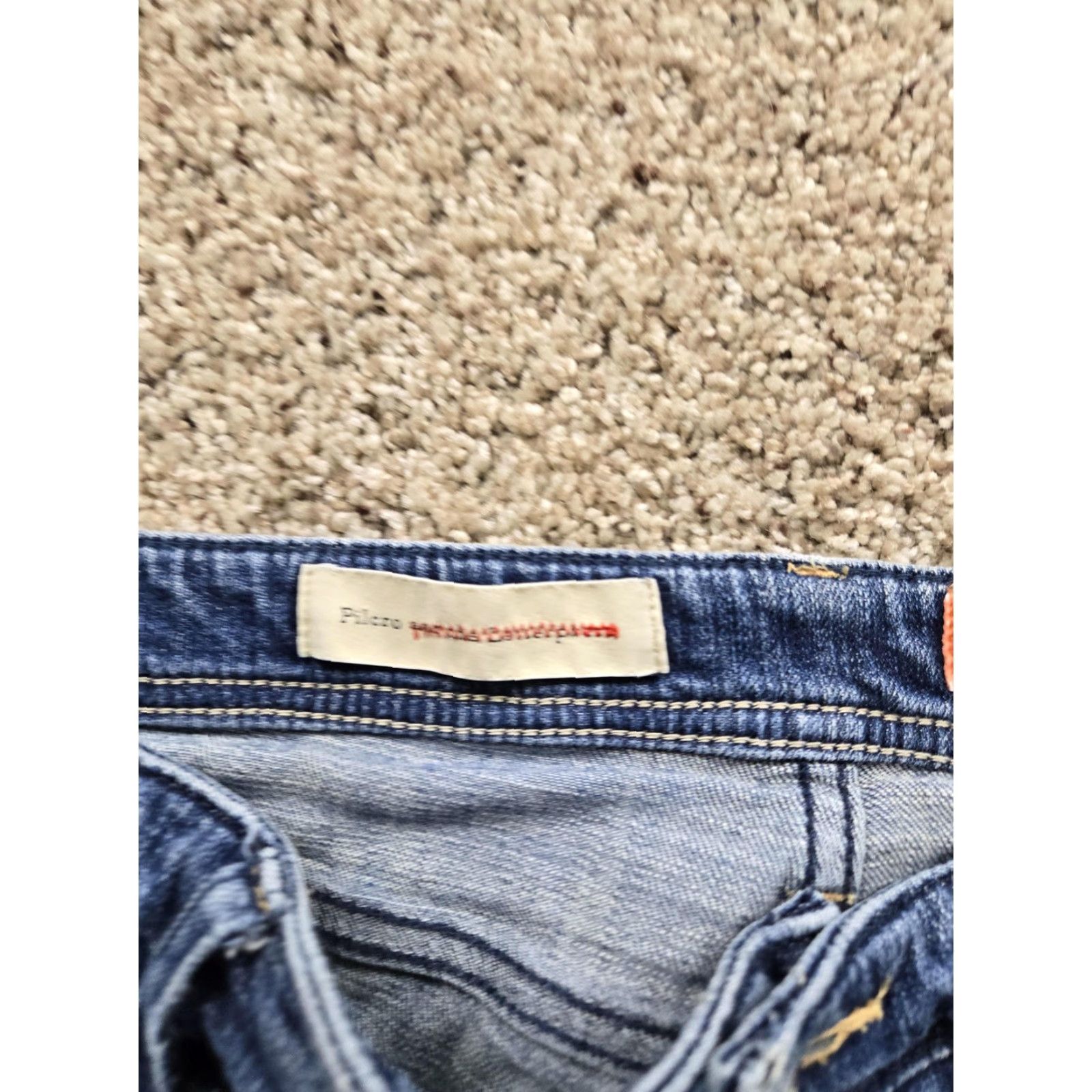 Anthropologie Pilcro Hyphen Jeans Womens 27 Blue Patchwork Distressed Slim Fit Anthropologie Size 24" / US 00 / IT 34 - 4 Thumbnail