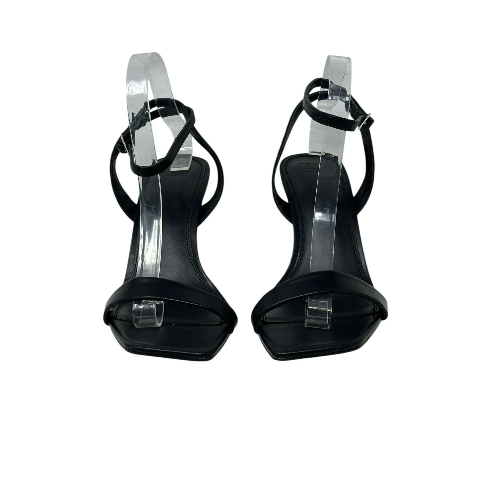 Asos ASOS DESIGN black strappy heeled sandals size 8 Size US 8 / IT 38 - 6 Thumbnail