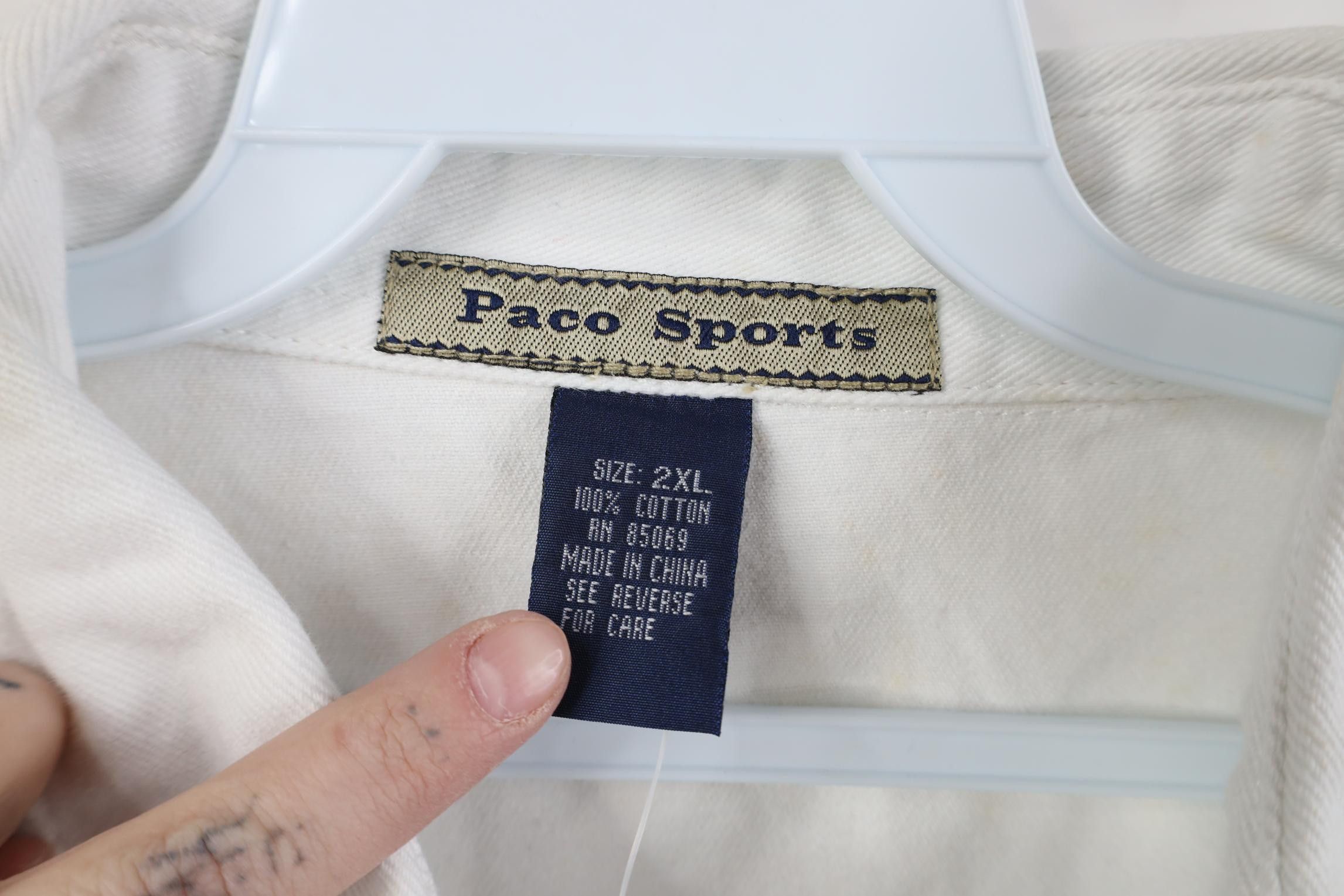 Vintage Deadstock Vintage 90s Y2K Paco Car Racing Denim Button Shirt Size US XXL / EU 58 / 5 - 4 Thumbnail