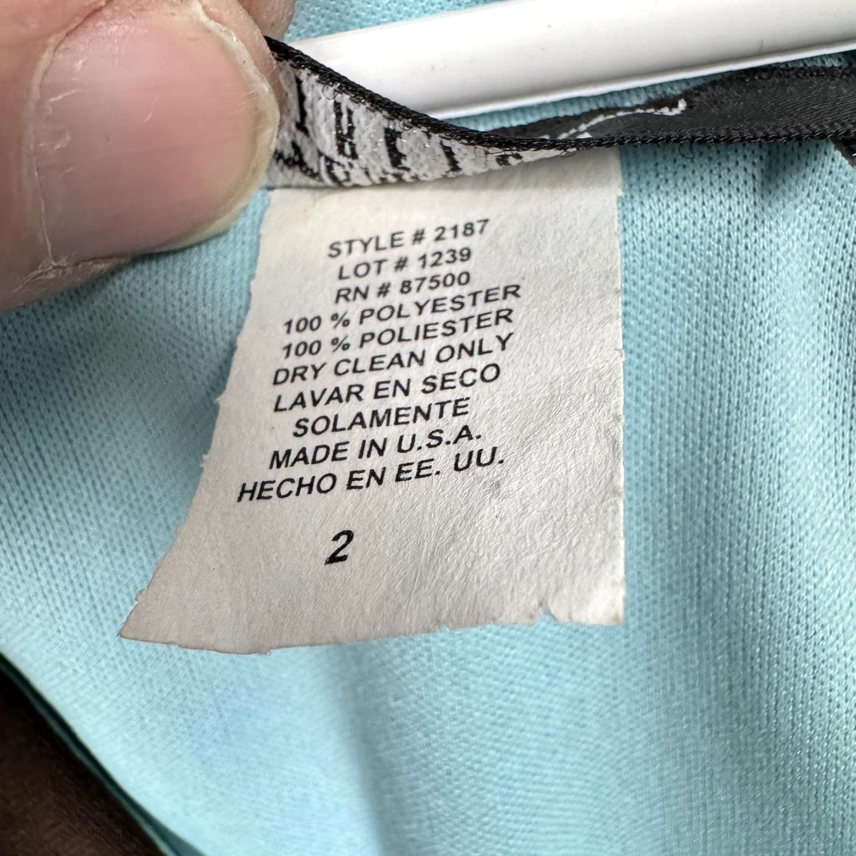 Vintage VINTAGE B. MOSS Dress Sheath 2 Women Brown Sleeveless V-Neck 39in Knee Length Polyester Jersey Party/Cocktail Brown Turquoise Contrast Interior Y2K Size XS / US 0-2 / IT 36-38 - 5 Thumbnail
