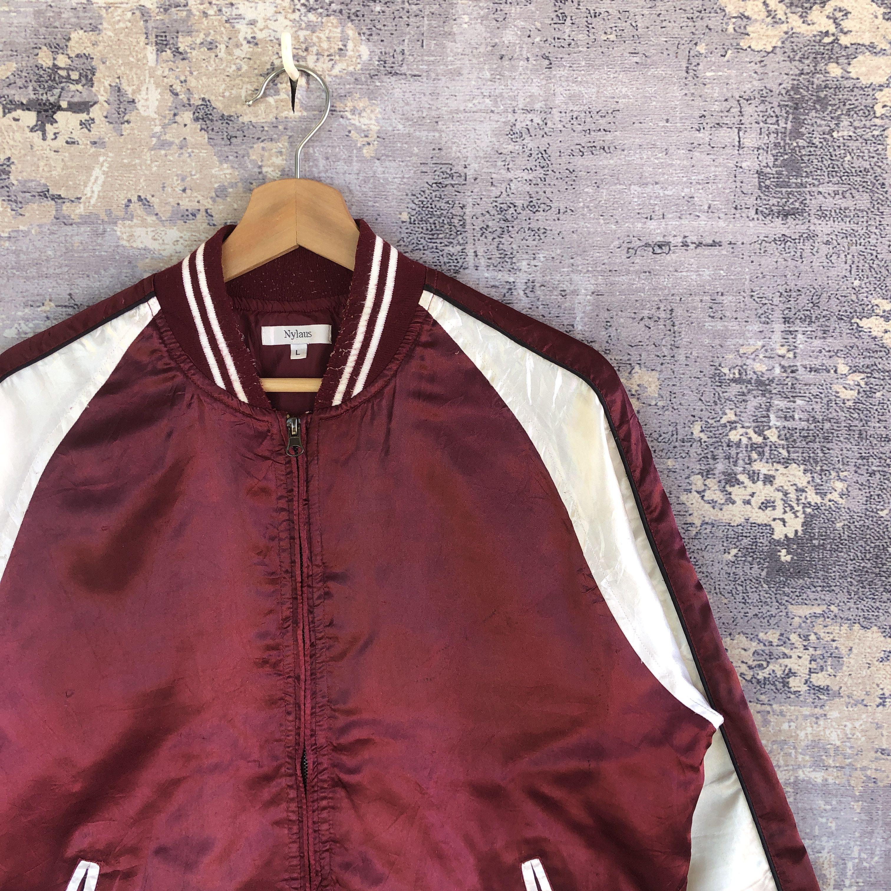 Japanese Brand × Vintage Vintage 90s Japanese Bomber Jackets Satin Bomber Jacket Size US M / EU 48-50 / 2 - 5 Thumbnail