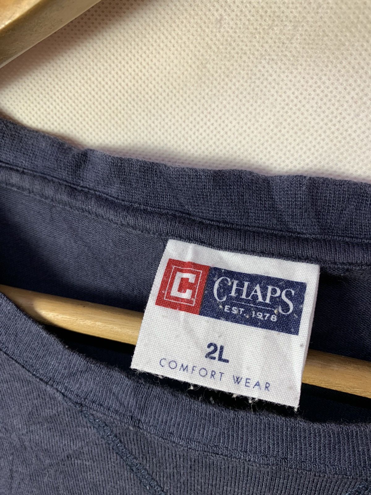 Chaps × Ralph Lauren STEALS! Chaps Ralph Lauren Embroided Spellout Tee Size US L / EU 52-54 / 3 - 5 Thumbnail
