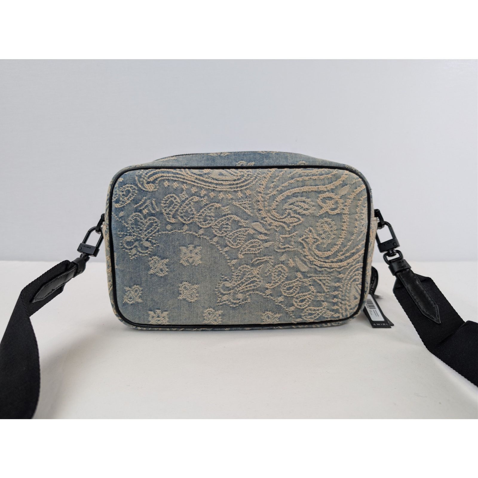 Amiri o1rshd1 Size: OS / Denim Bandana Jacquard Backpack in Indigo Size ONE SIZE - 13 Thumbnail