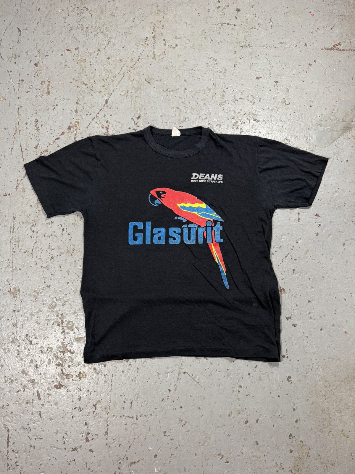 Vintage Vintage Single Stitch Glasurit Parrot Tee Size US L / EU 52-54 / 3 - 1 Thumbnail