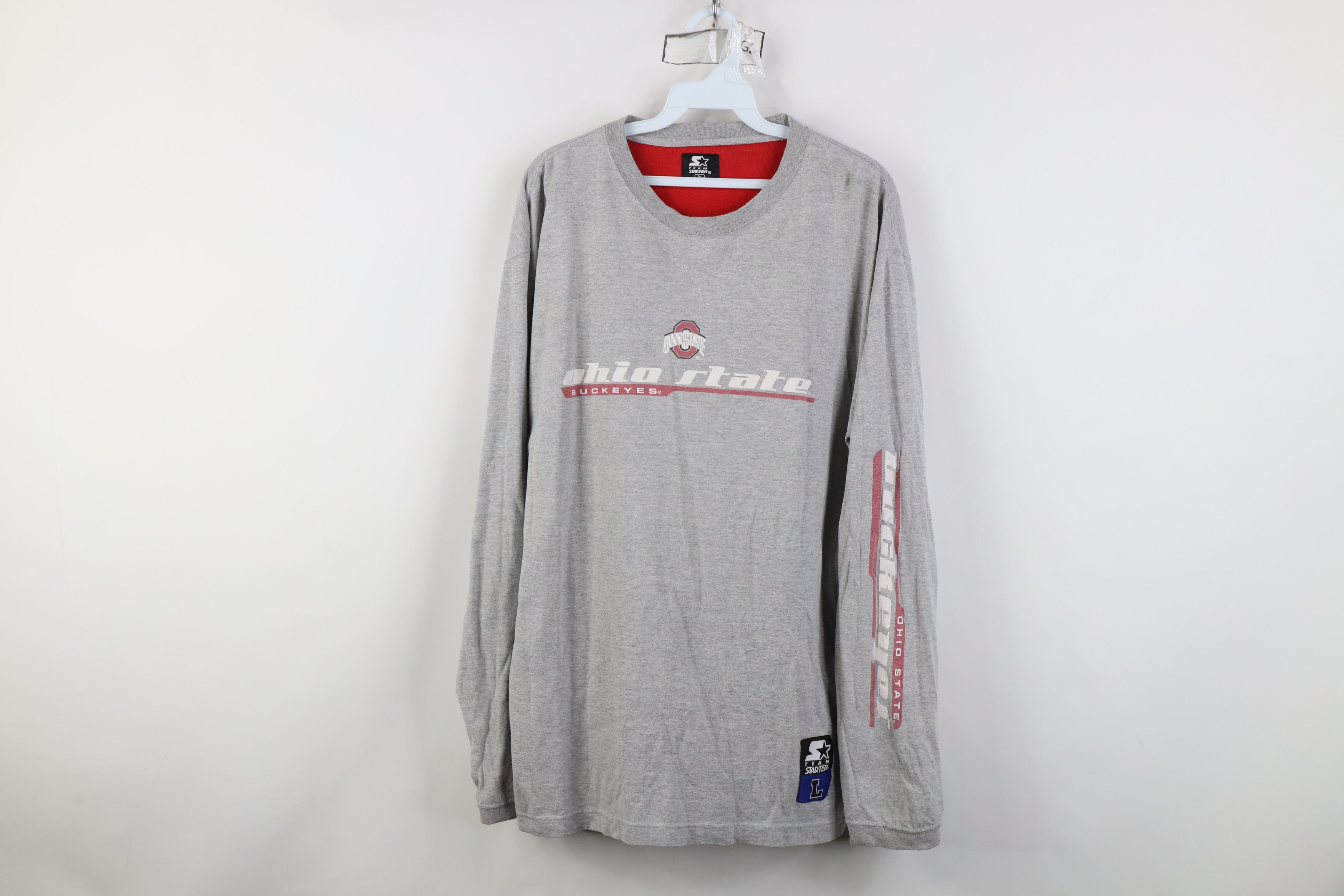 Starter Vintage 90s Starter State University Long Sleeve T-Shirt Size US L / EU 52-54 / 3 - 1 Thumbnail