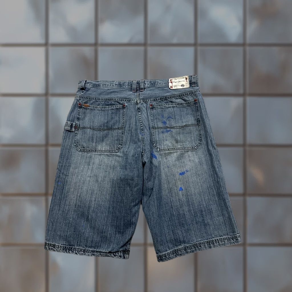 Pepe Jeans VINTAGE Pepe Jeans 90s London Blue Denim Embroidered Jorts Jean Shorts Men Size 40 Size US 40 / EU 56 - 1 Thumbnail
