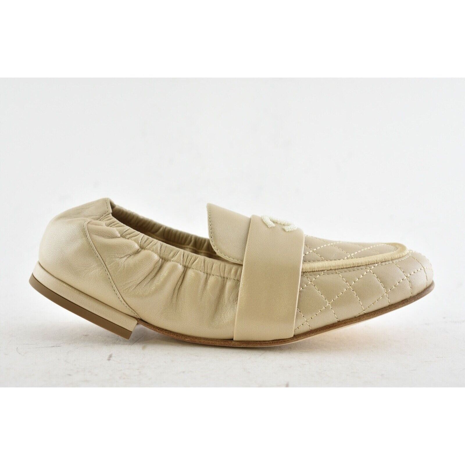 Chanel 19C Lambskin Quilted CC Logo Mule Ballet Loafer Flat 35.5 Size US 5.5 / IT 35.5 - 1 Thumbnail