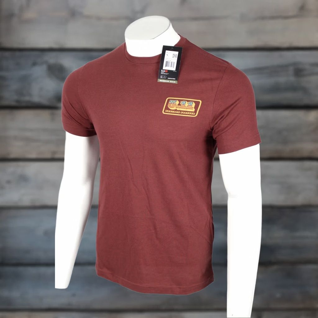 Vintage 5.11 Tactical Men's Freedom Forever Short Sleeve Tee Shirt Spartan Red Small Size US S / EU 44-46 / 1 - 1 Thumbnail