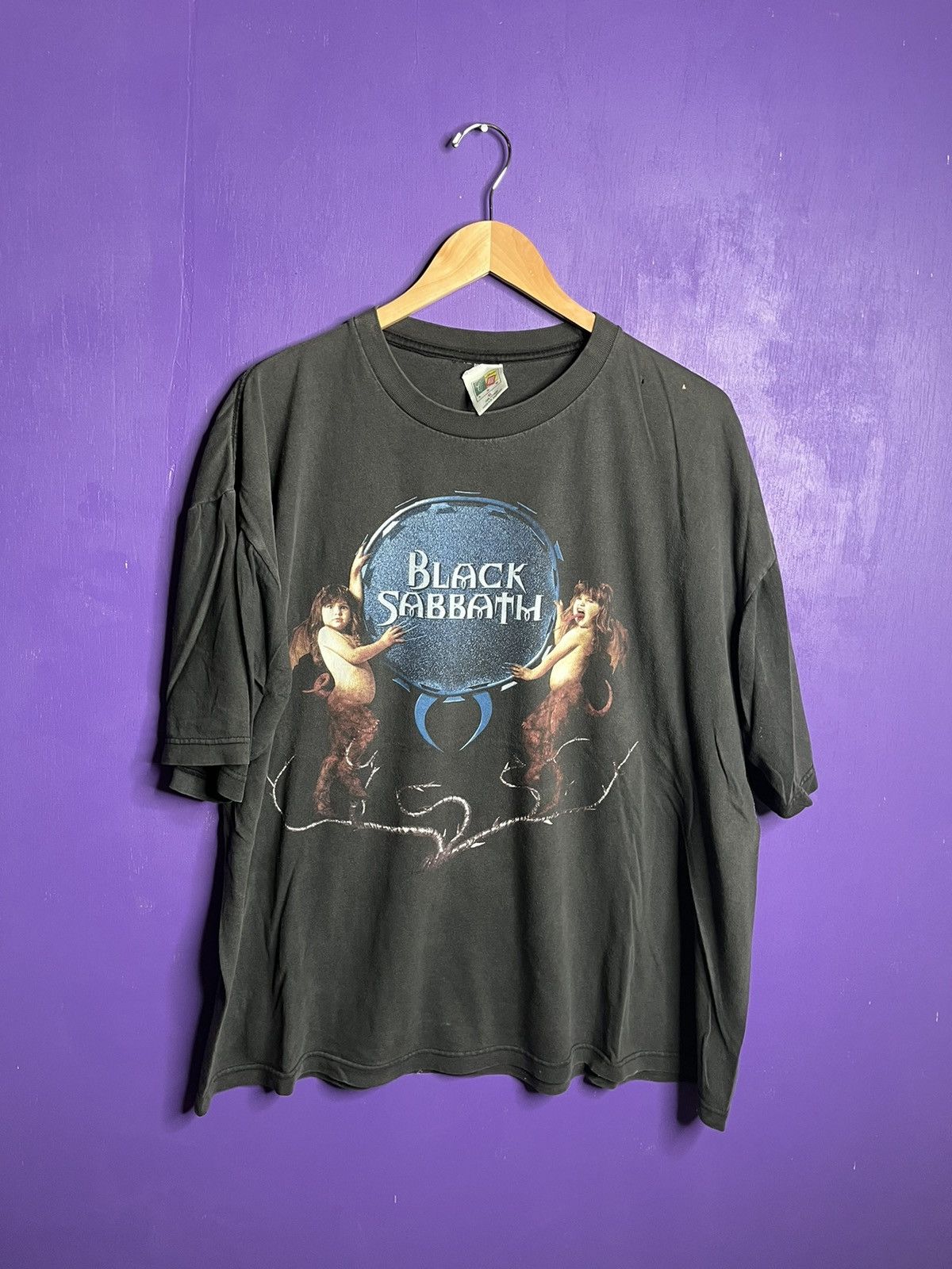 image of Band Tees x Tour Tee Vintage 90's Black Sabbath Reunion Tour T-Shirt, Men's (Size 2XL)