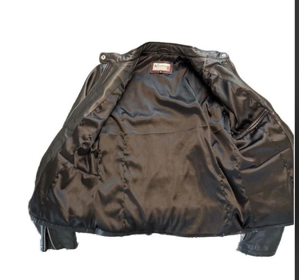 Other Krishna Riding Corp Leather Racer Jacket Women’s Large Size L / US 10 / IT 46 - 2 Thumbnail
