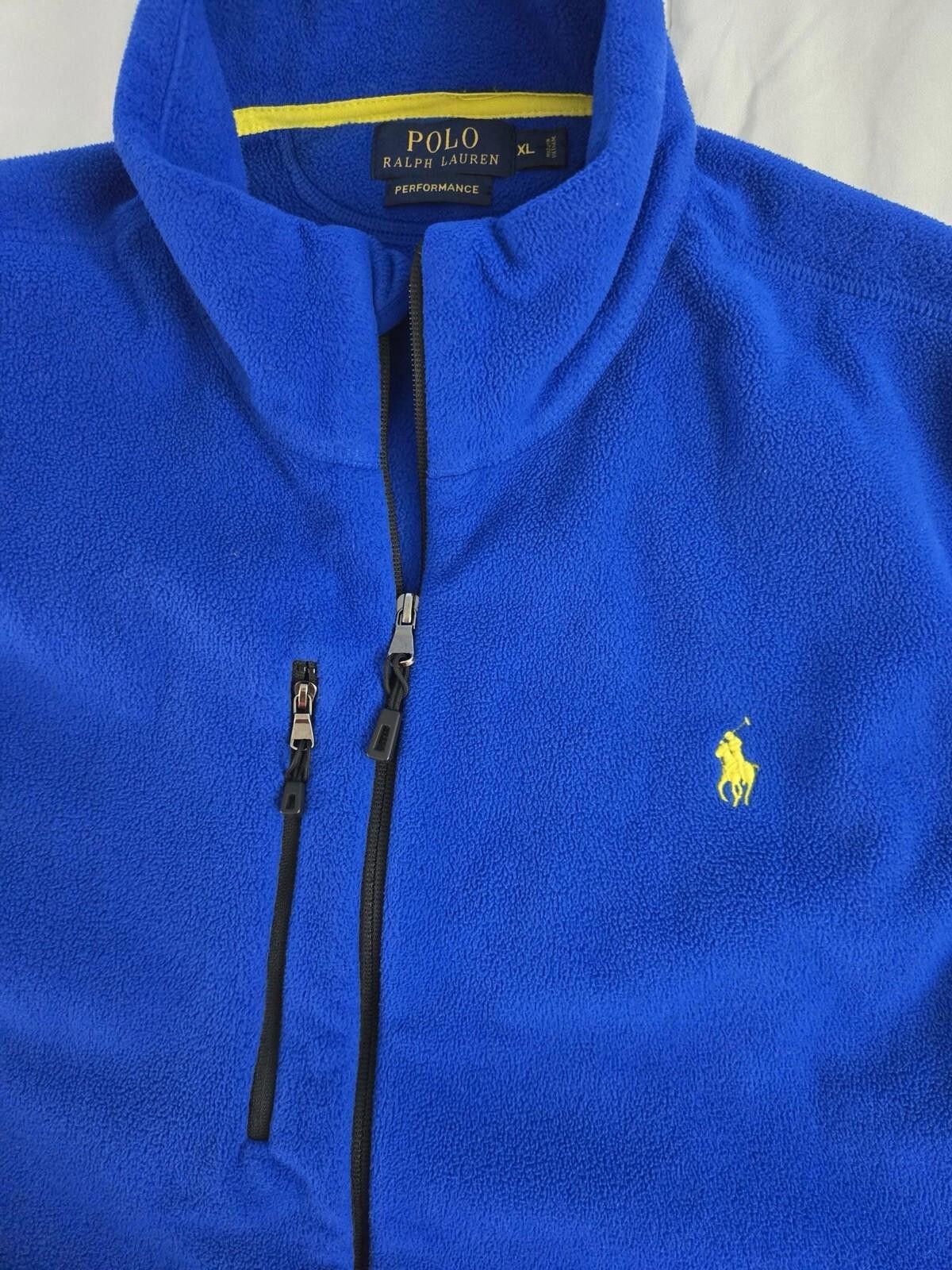 Polo Ralph Lauren Polo Ralph Lauren Performance Fleece Vest Mens XL Blue Size US XL / EU 56 / 4 - 2 Thumbnail