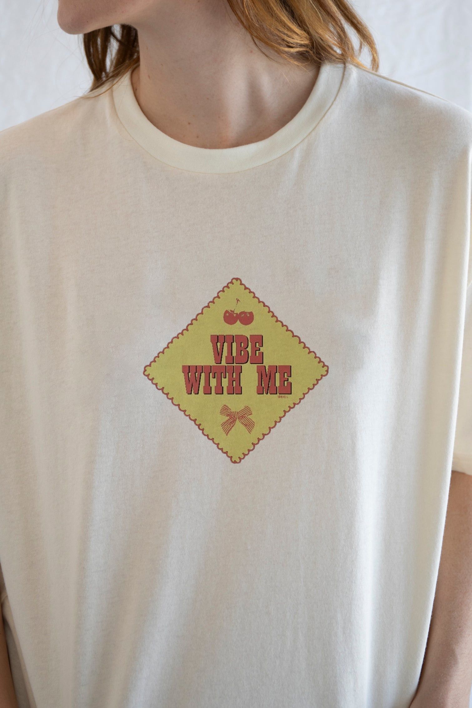 Vintage Wibe With Me Tee | Retro Typography Graphic Size US S / EU 44-46 / 1 - 1 Thumbnail