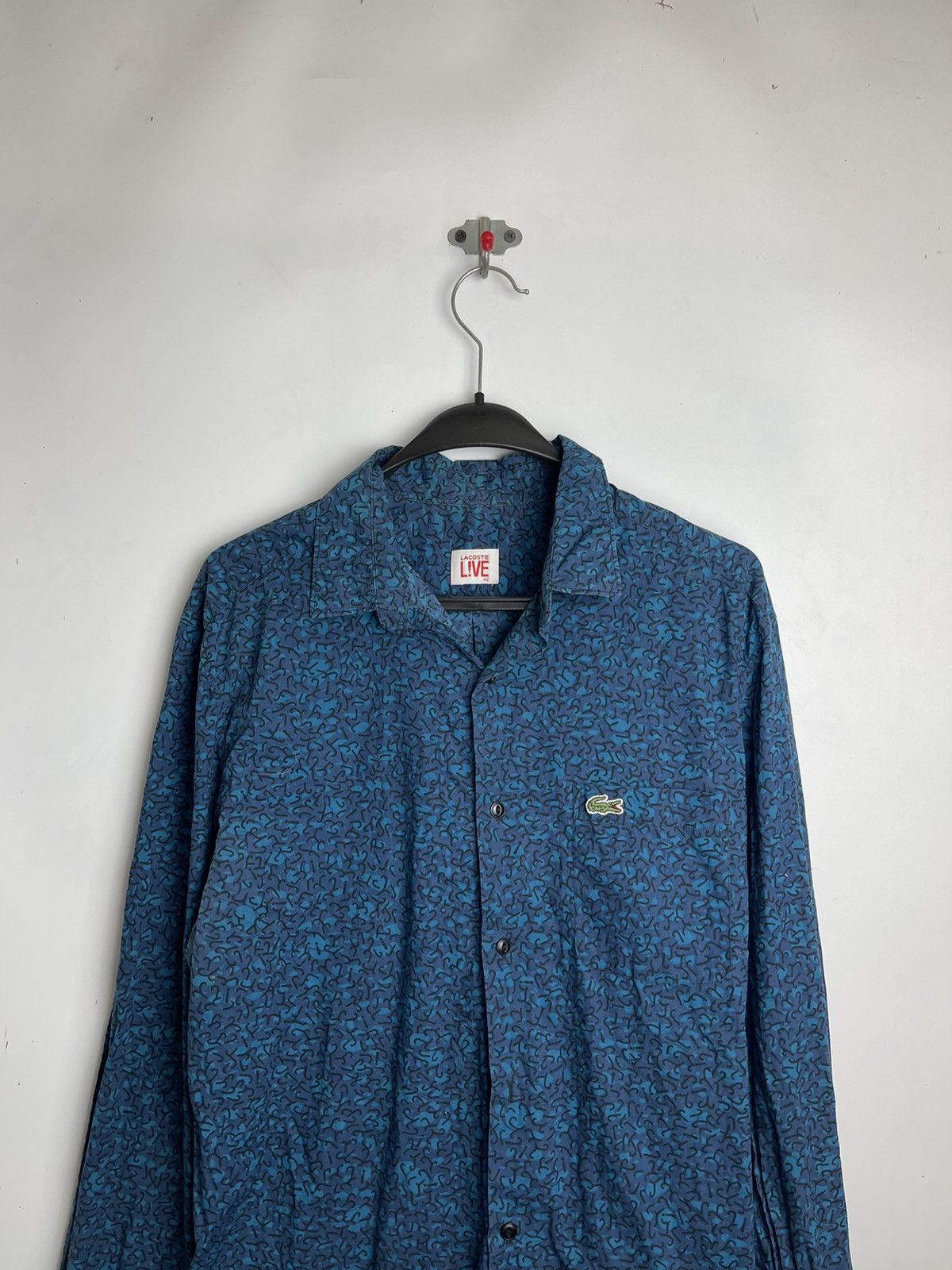 Lacoste Lacoste Live streetwear navy blue shirt Size US S / EU 44-46 / 1 - 1 Thumbnail