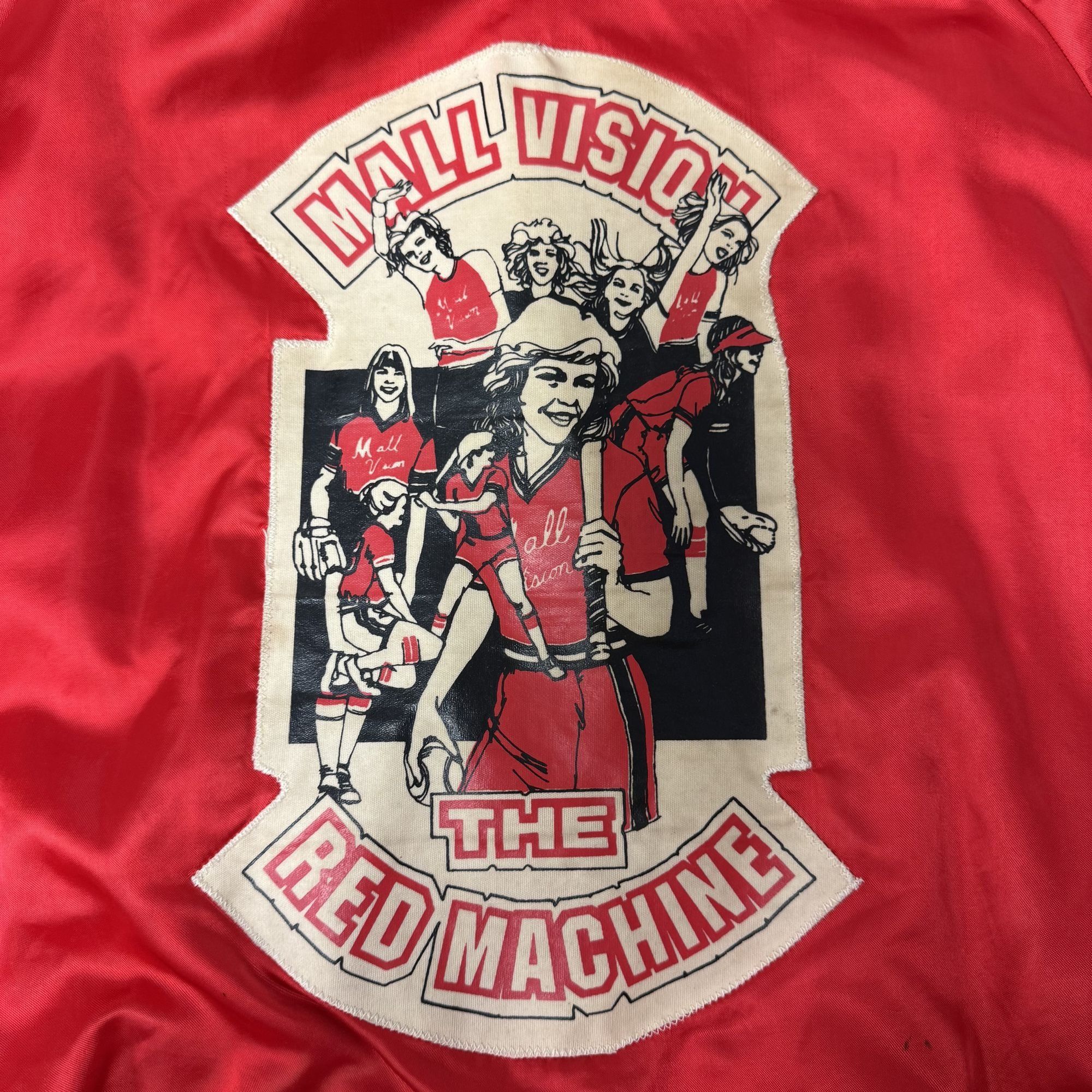 Other Vtg Howie Shiny MALL VISION The RED MACHINE Bomber Size US L / EU 52-54 / 3 - 4 Thumbnail