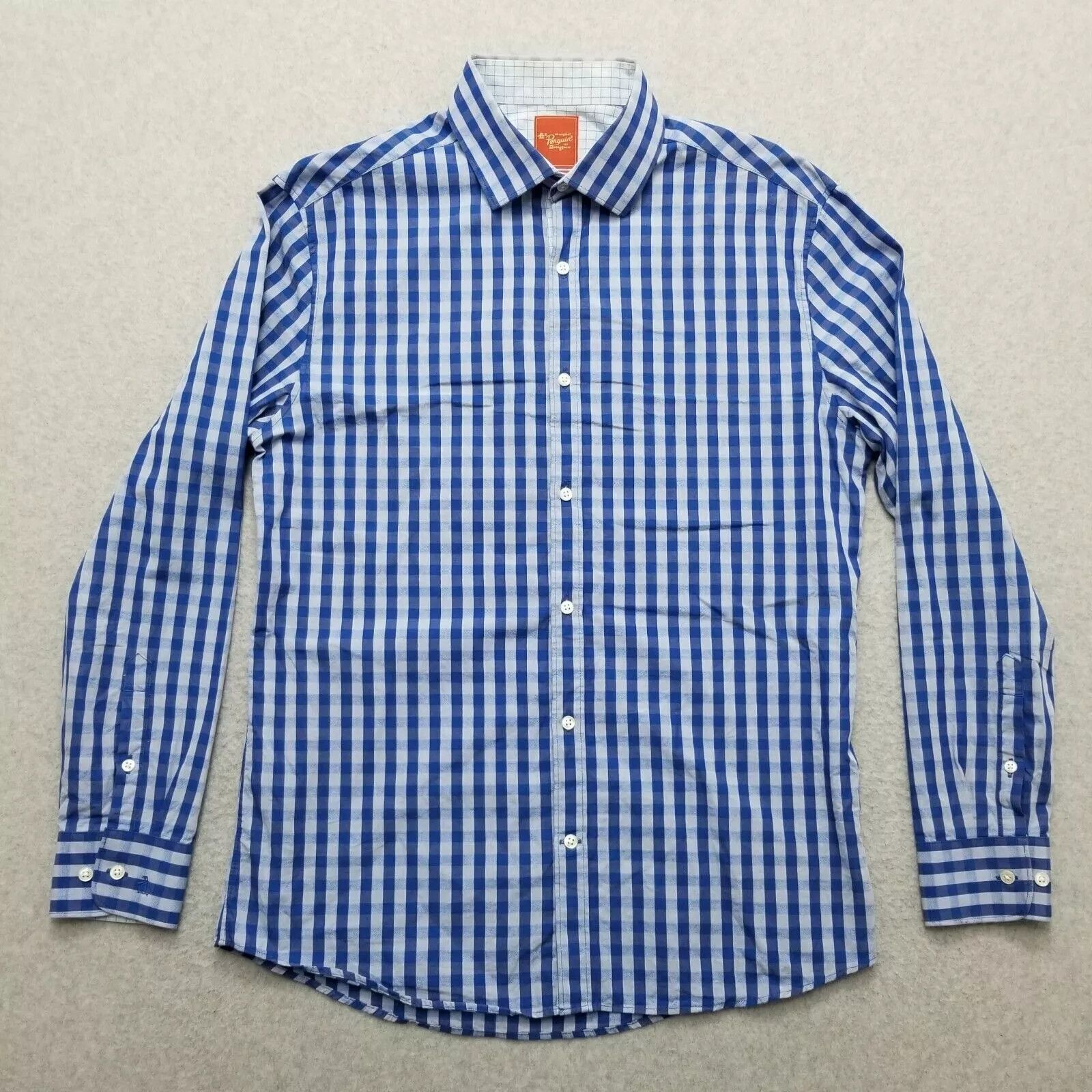 Original Penguin Penguin Shirt Mens 15 32/33 Check Casual Long Sleeve Size US L / EU 52-54 / 3 - 1 Thumbnail
