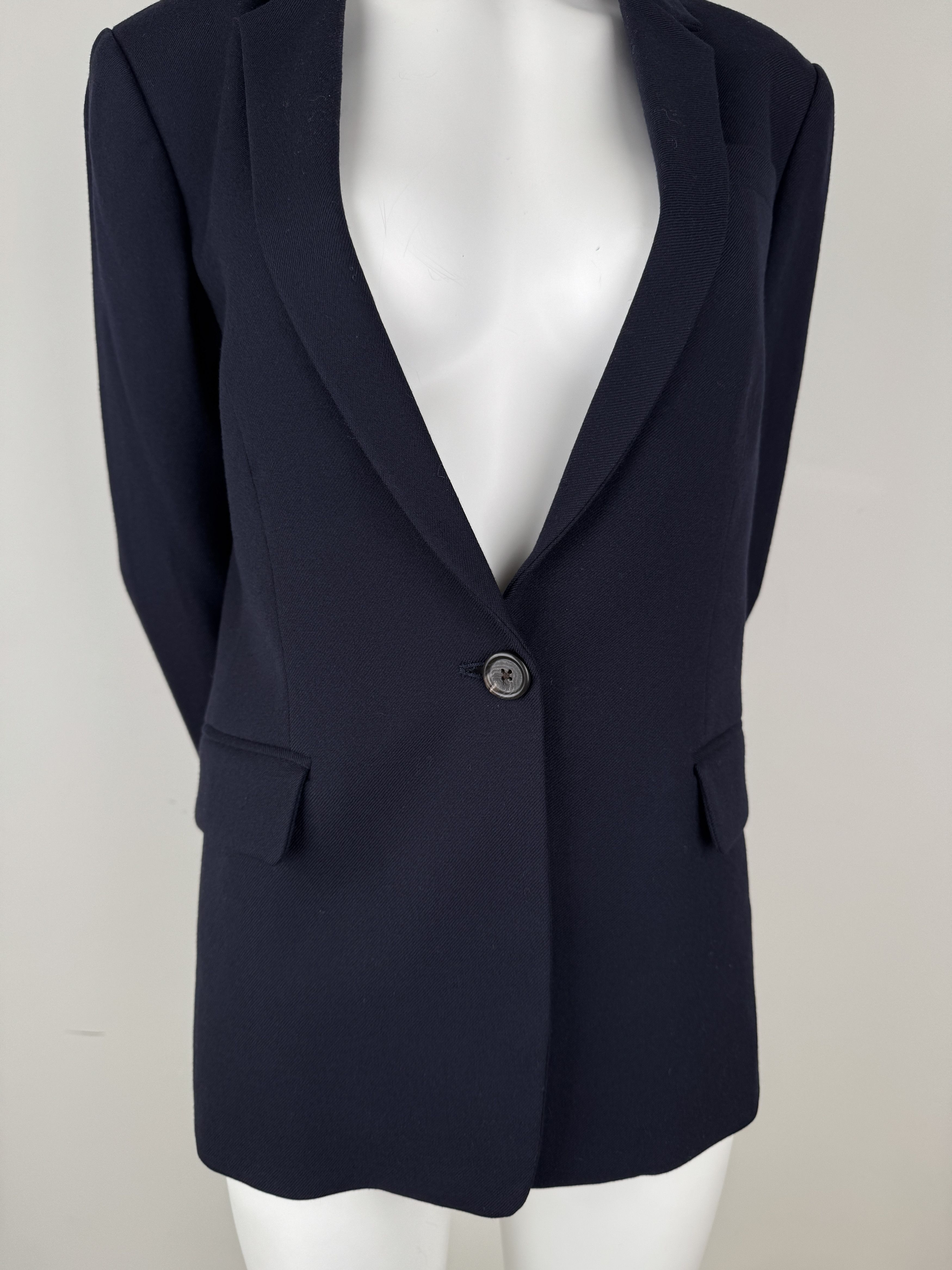 J.Crew J.Crew Blazer Tailored Office Jacket Wool Flannel Navy Blue Size M / US 6-8 / IT 42-44 - 8 Thumbnail