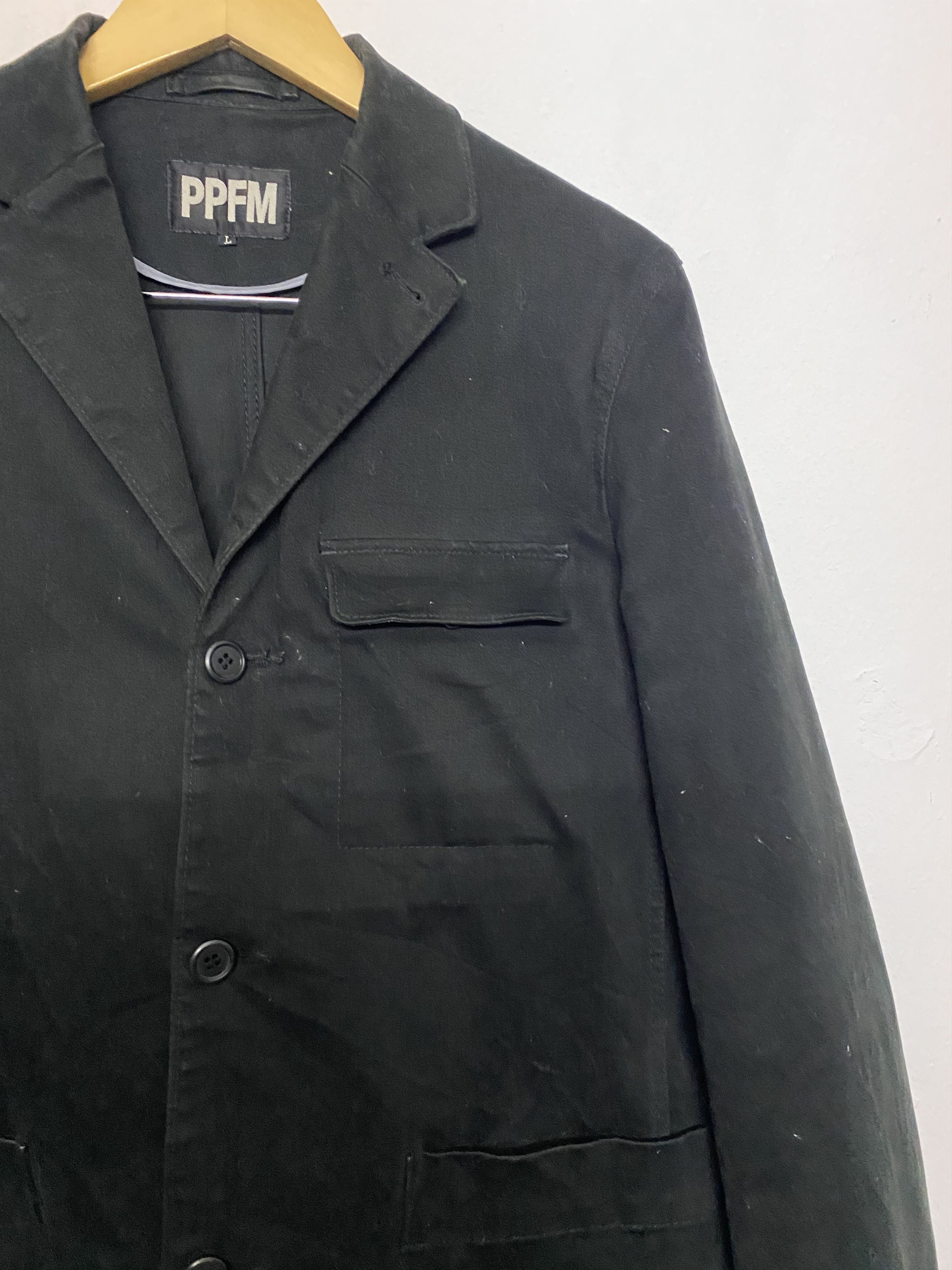 PPFM 🔥 Vintage PPFM Japanese Workwear Blazer Jacket Black Size US S / EU 44-46 / 1 - 7 Thumbnail