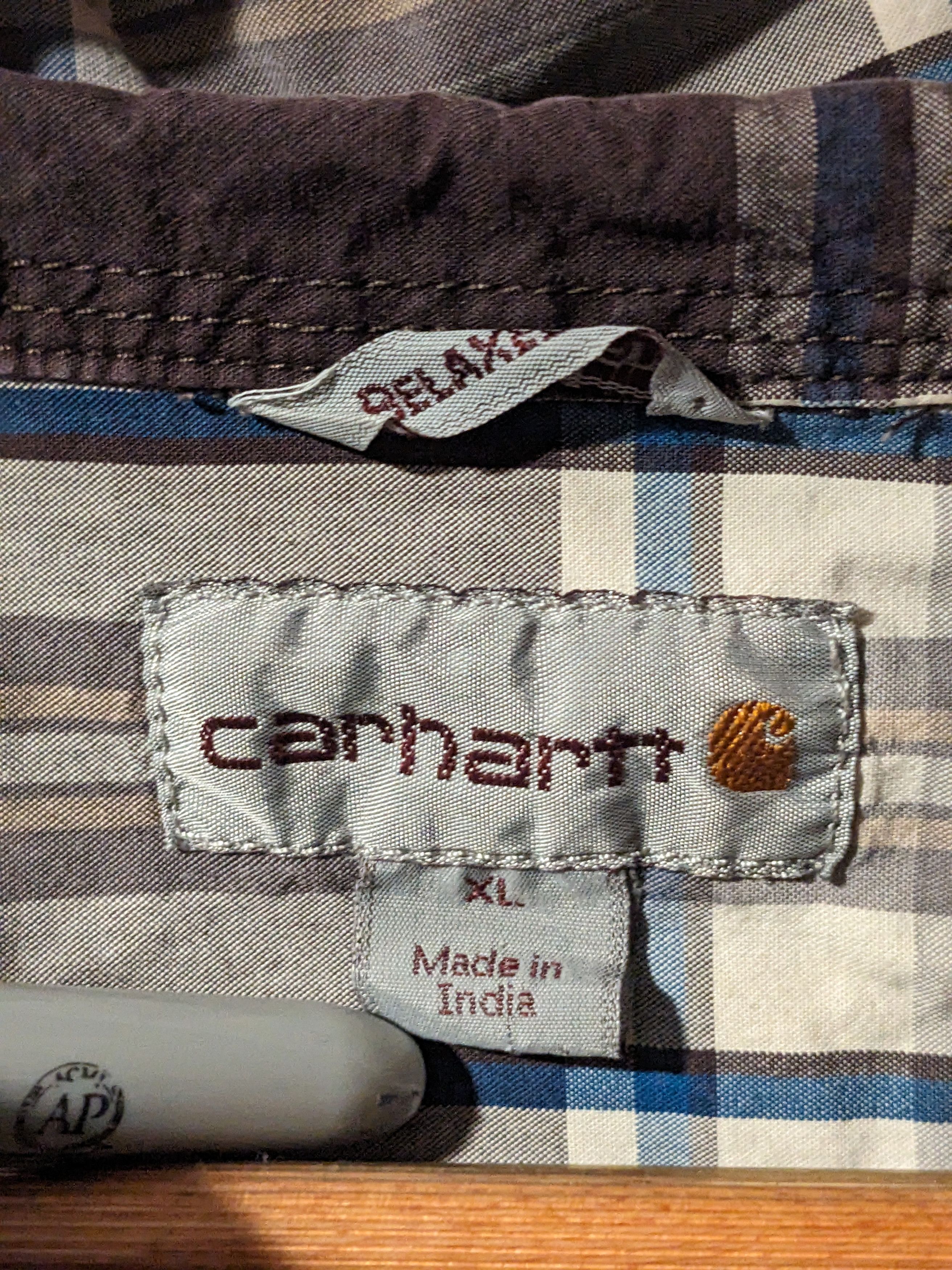Carhartt × Vintage Vintage Y2K Carhartt Button Up Relaxed Short Sleeve Shirt Size US XL / EU 56 / 4 - 3 Thumbnail