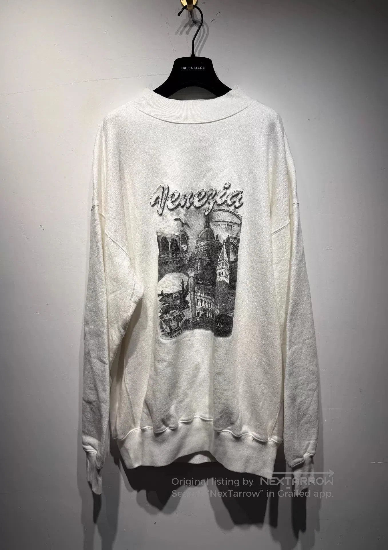 Balenciaga Long Sleeve Sweatshirt with Venezia Print. Size US XS / EU 42 / 0 - 1 Thumbnail