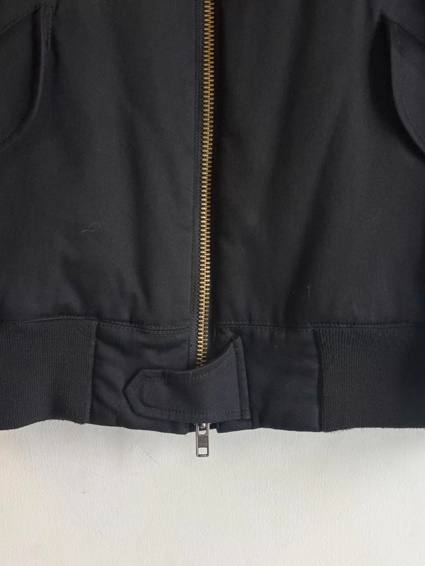 Helmut Lang Black er Jacket with Zip Front and Pockets - Size M Size US M / EU 48-50 / 2 - 6 Thumbnail