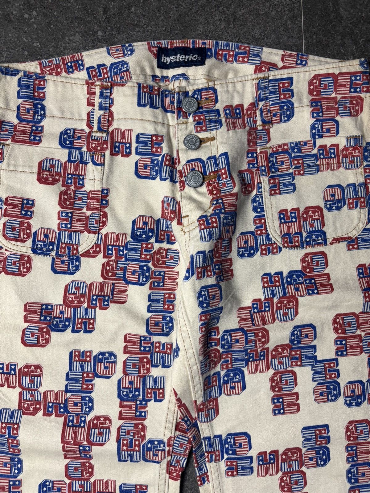 Hysteric Glamour 2000s Hysteric Glamour ‘HG’ Full Print Star Pants Size US 28 / EU 44 - 8 Thumbnail