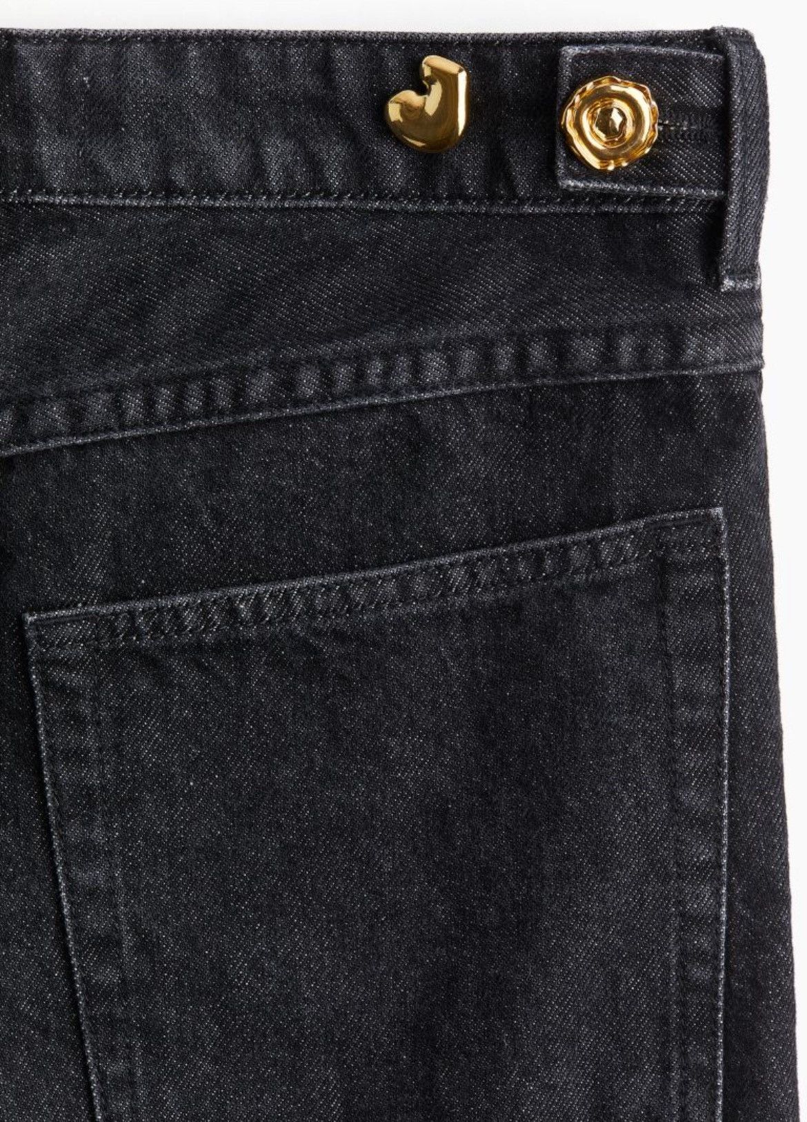 H&M H & M wide leg statement jeans Size 32" / US 10 / IT 46 - 7 Thumbnail