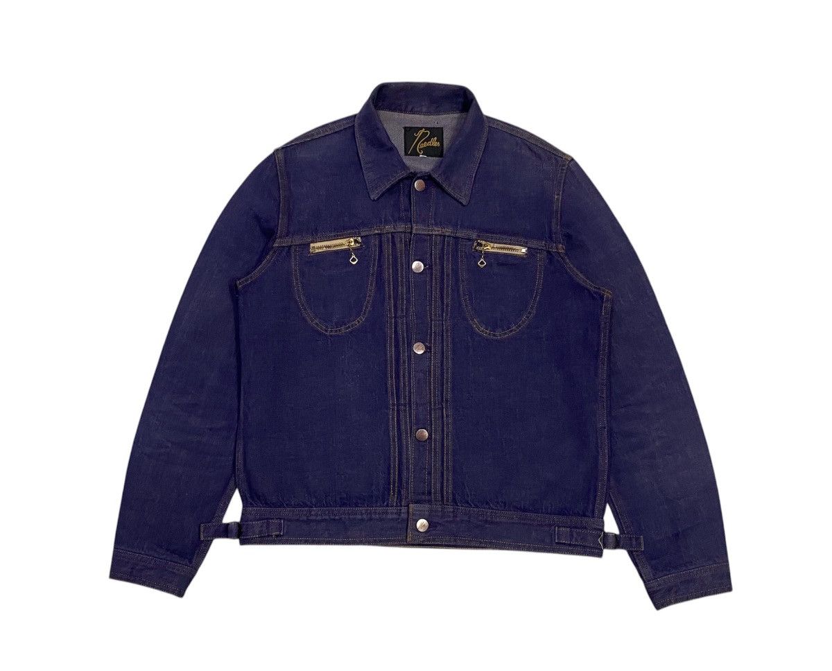 Needles 🪡Needles Selvedge Zip Chest Pocket Denim Jacket Size US S / EU 44-46 / 1 - 1 Thumbnail