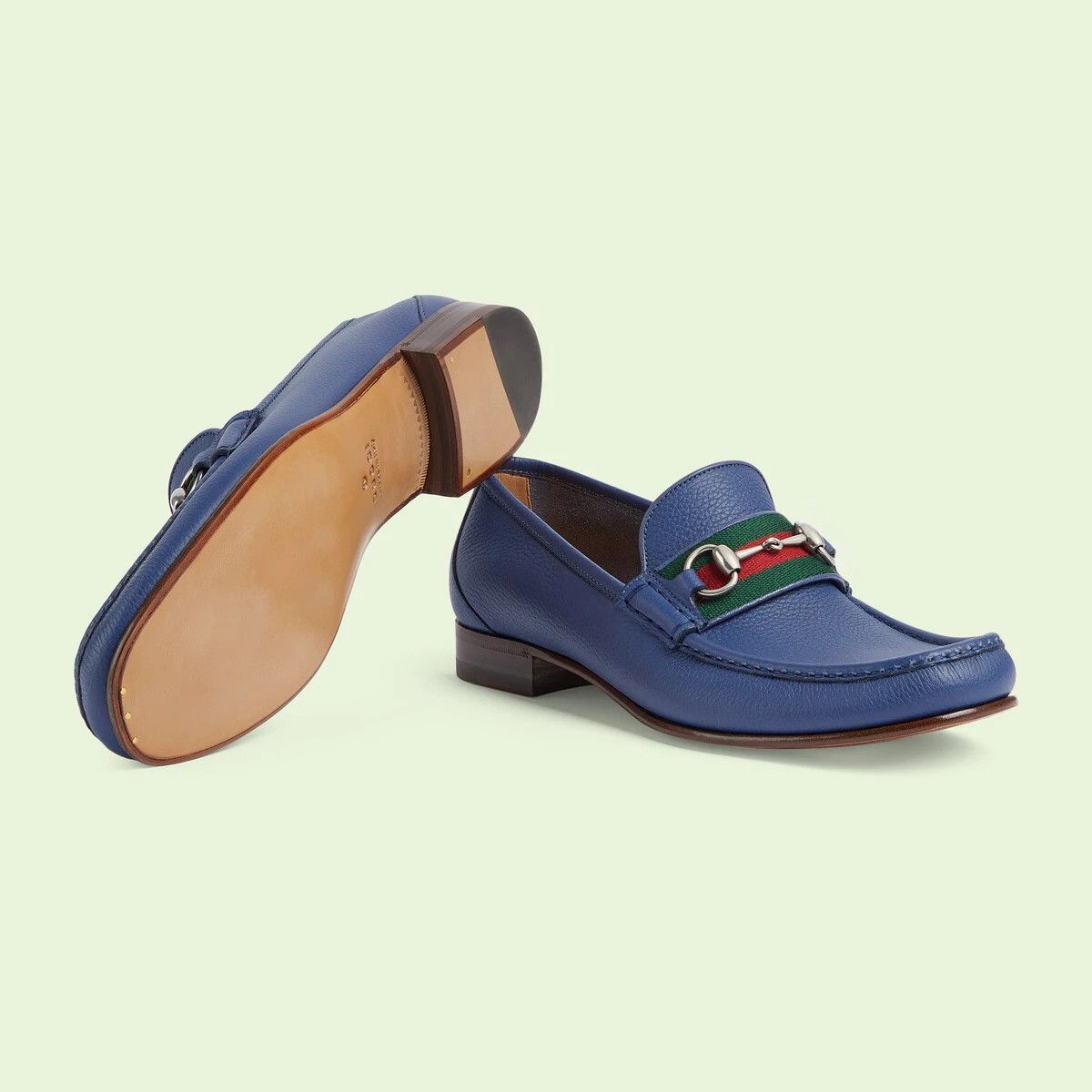 Gucci o1s1wg110125 Horsebit Loafers in Blue Size US 8.5 / EU 41-42 - 5 Thumbnail