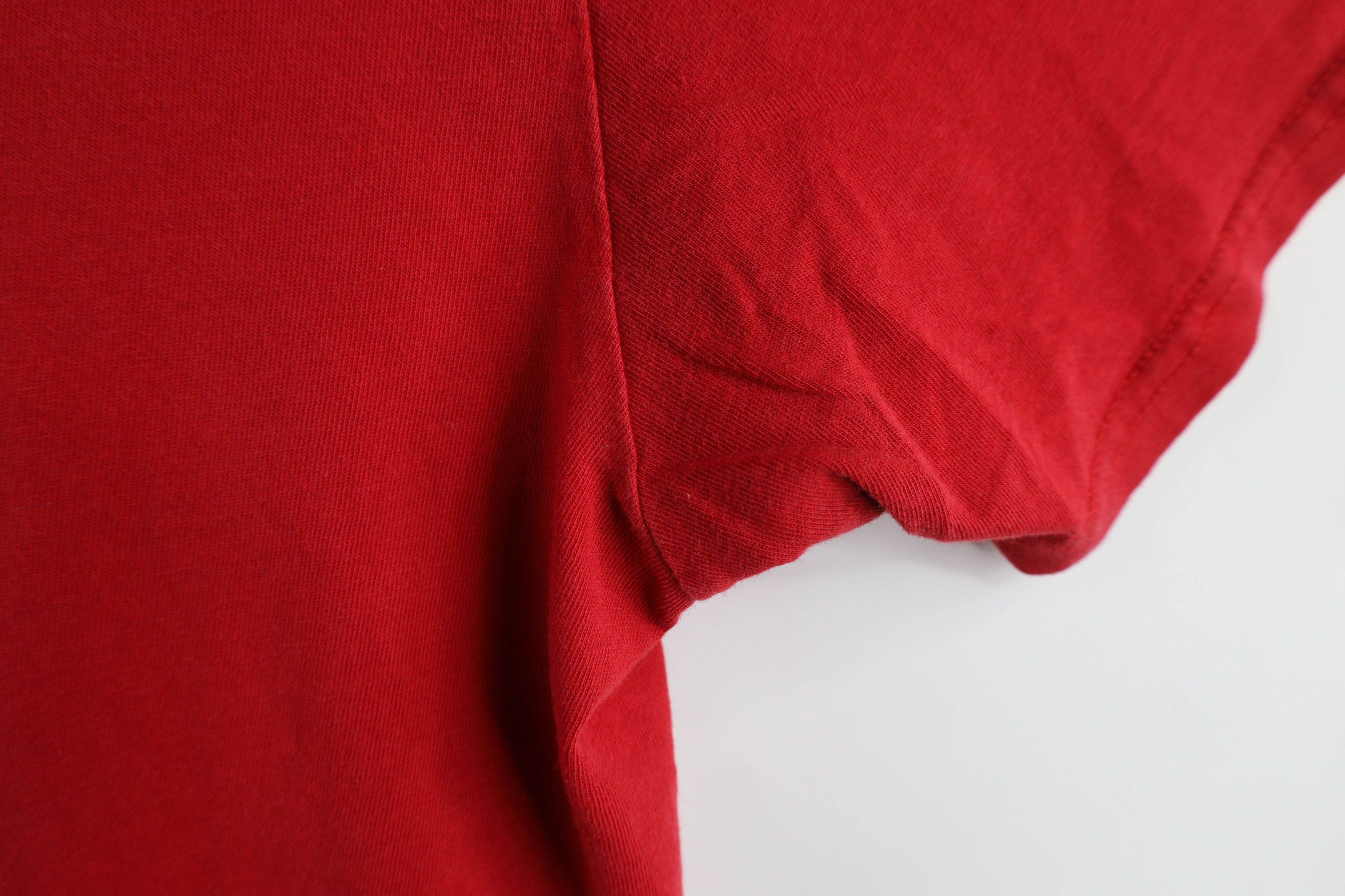 Ralph Lauren × Vintage Vintage 90s Ralph Lauren Short Sleeve T-Shirt Red Cotton USA Size US L / EU 52-54 / 3 - 8 Thumbnail