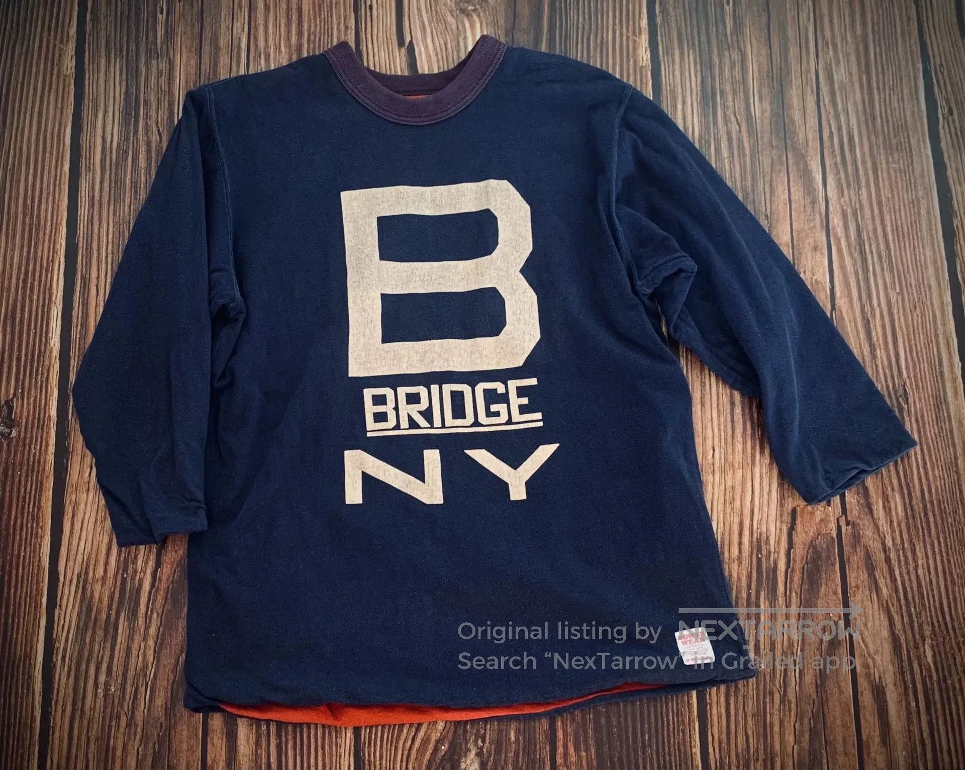 Freewheelers vintage navy blue long sleeve sweatshirt. Size US M / EU 48-50 / 2 - 1 Thumbnail