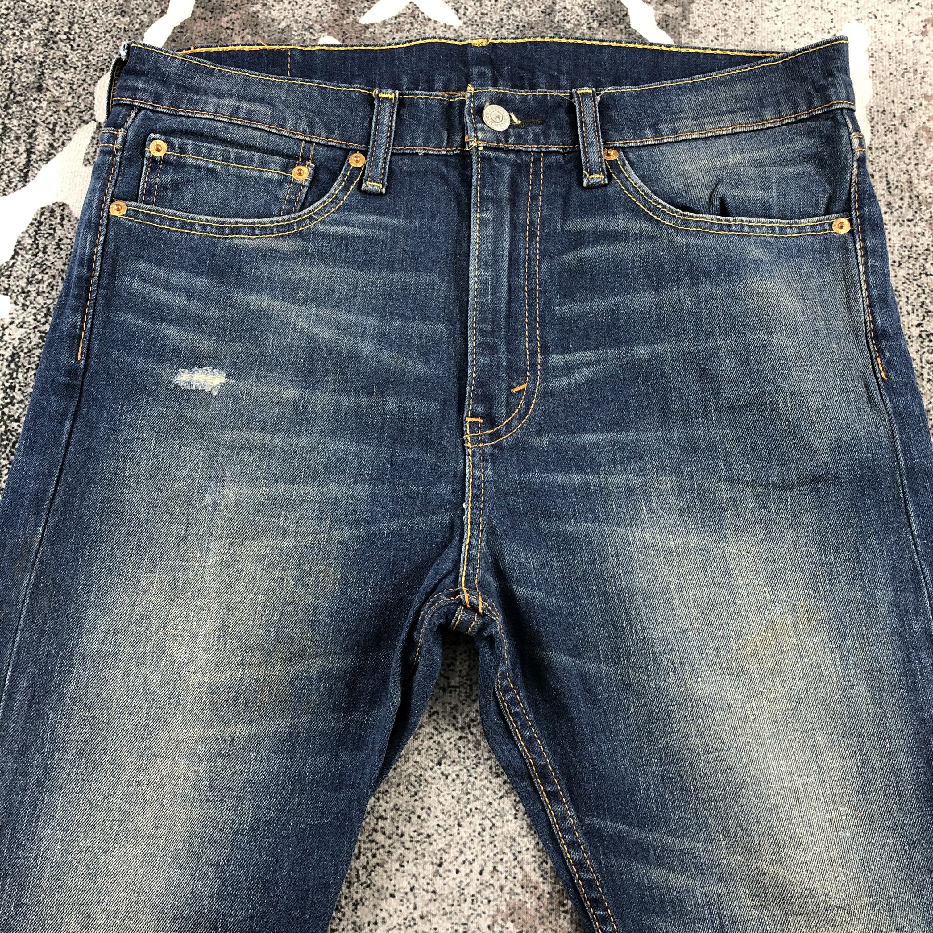 Levi's Vintage Levis 510 Jeans Faded Blue Denim KJ995 Size US 34 / EU 50 - 3 Thumbnail