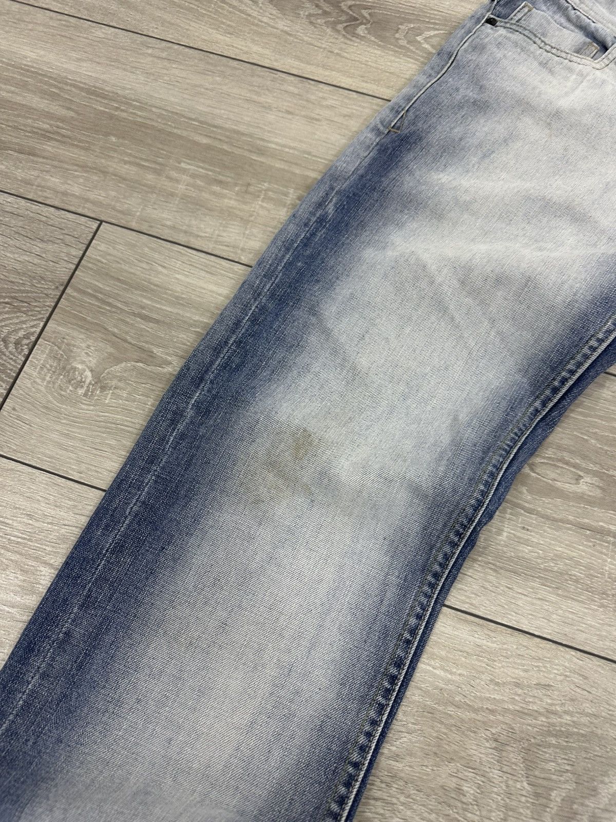 Hysteric Glamour Pele Pele Marc Buchanan Flared Bootcut Y2K Light Jeans Size US 30 / EU 46 - 13 Thumbnail