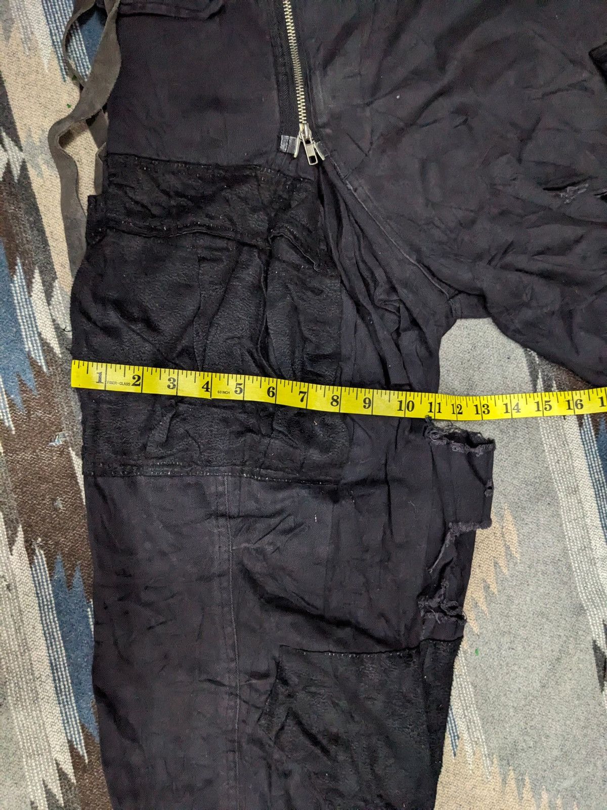 Handmade KINGLYMASK DISTRESSED HANDMADE CUSTOM LIKE PUNK PANTS Size US 31 - 12 Thumbnail