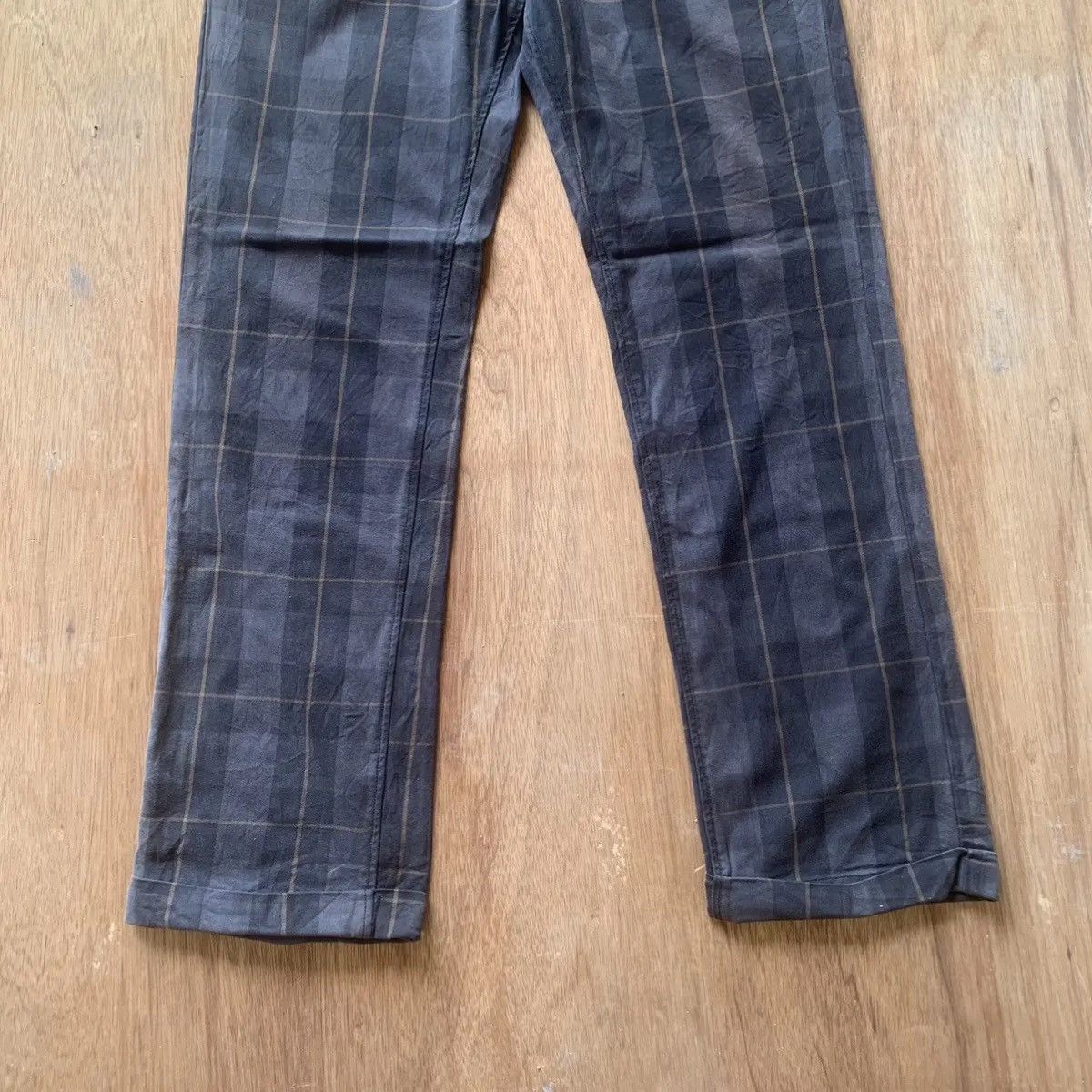 Buckle Black × Japanese Brand × Seditionaries VINTAGE LEE 32x32 TROUSERS CHECK PLAID CINCH BACK PANTS Size US 32 / EU 48 - 3 Thumbnail