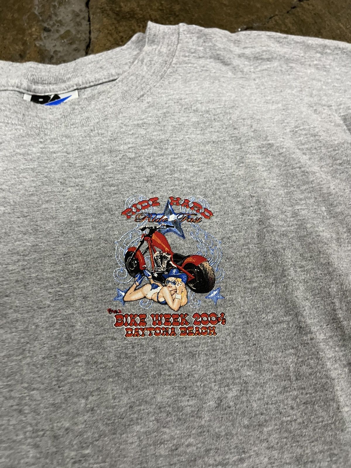 Harley Davidson × Vintage Crazy Vintage Bike Week 2004 Biker Sex Pornstar Grunge Tee Size US XL / EU 56 / 4 - 4 Thumbnail