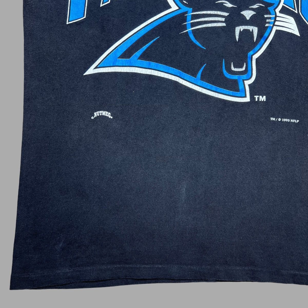 NFL × Nutmeg × Vintage 1993 NFL Carolina Panthers 3D Spell Out Graphic Nutmeg Tee Size US M / EU 48-50 / 2 - 7 Thumbnail