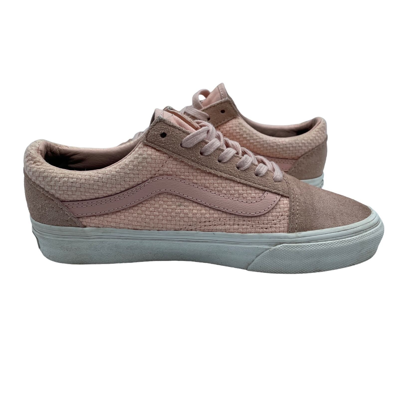 Vans Vans Old Skool Low Pink Canvas Shoes Casual Skate Womens 5.5 Size US 5.5 / IT 35.5 - 5 Thumbnail